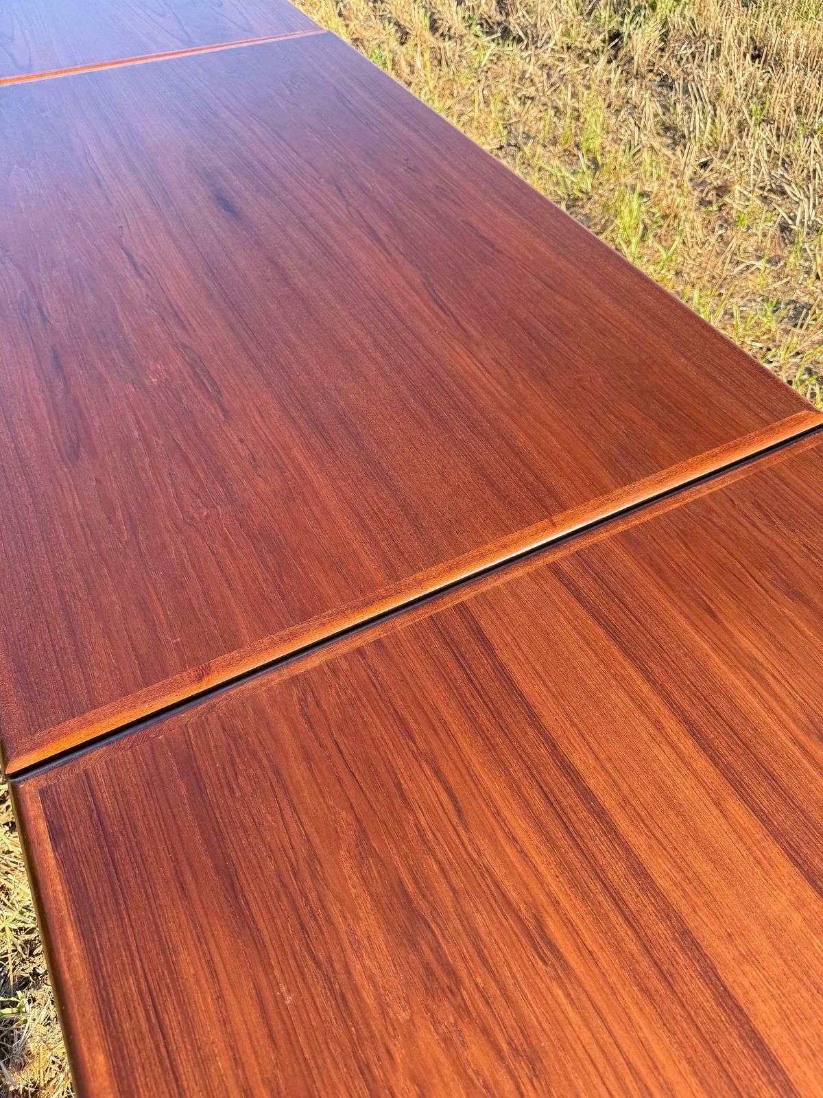 photo for sale Midcentury Danish Extending Teak Table By A.M. Mobelfabrik. Vintage Modern / Retro Style