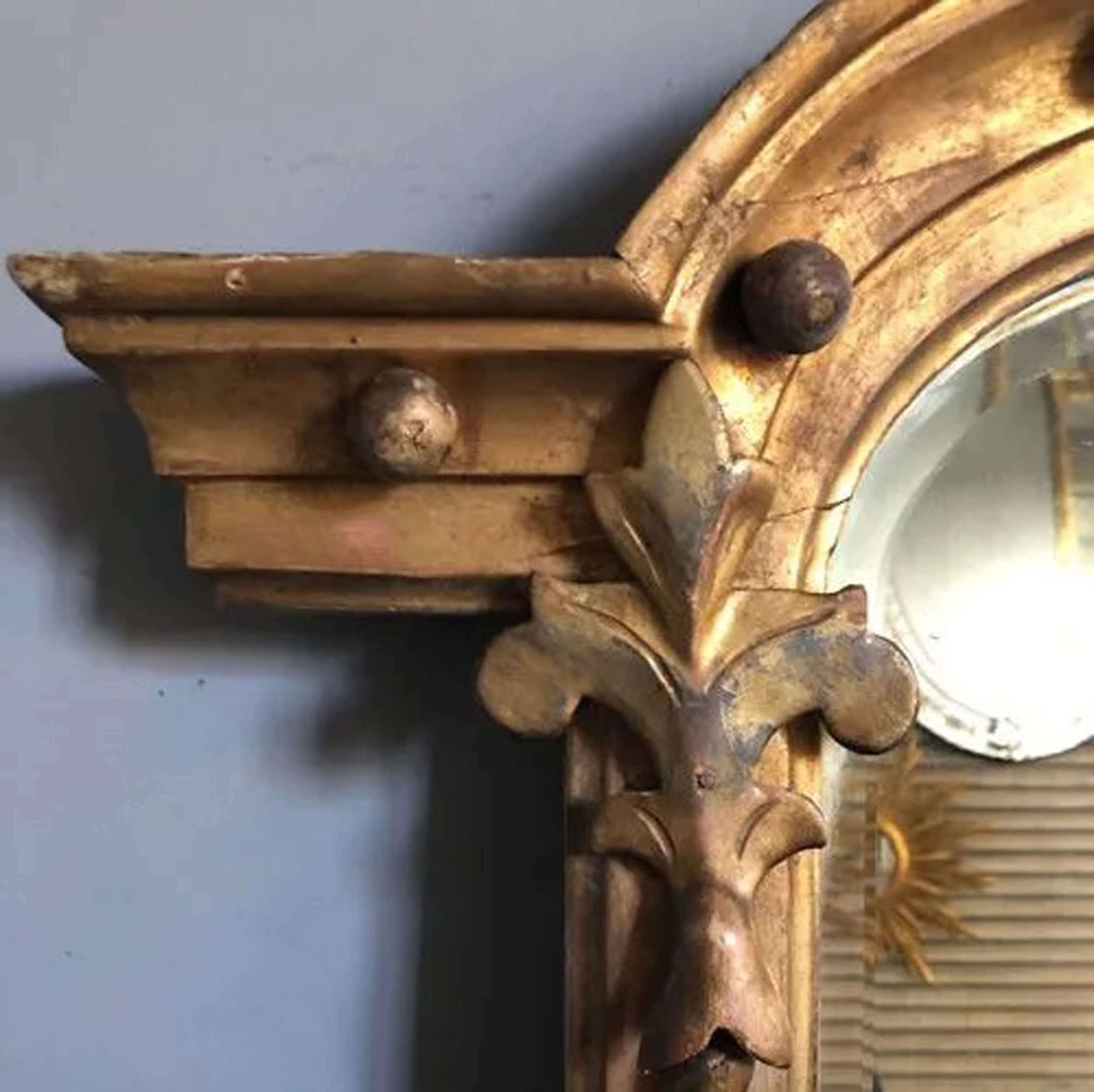 A Carved Giltwood English Antique Overmantle Mirror C1840 photo furniture