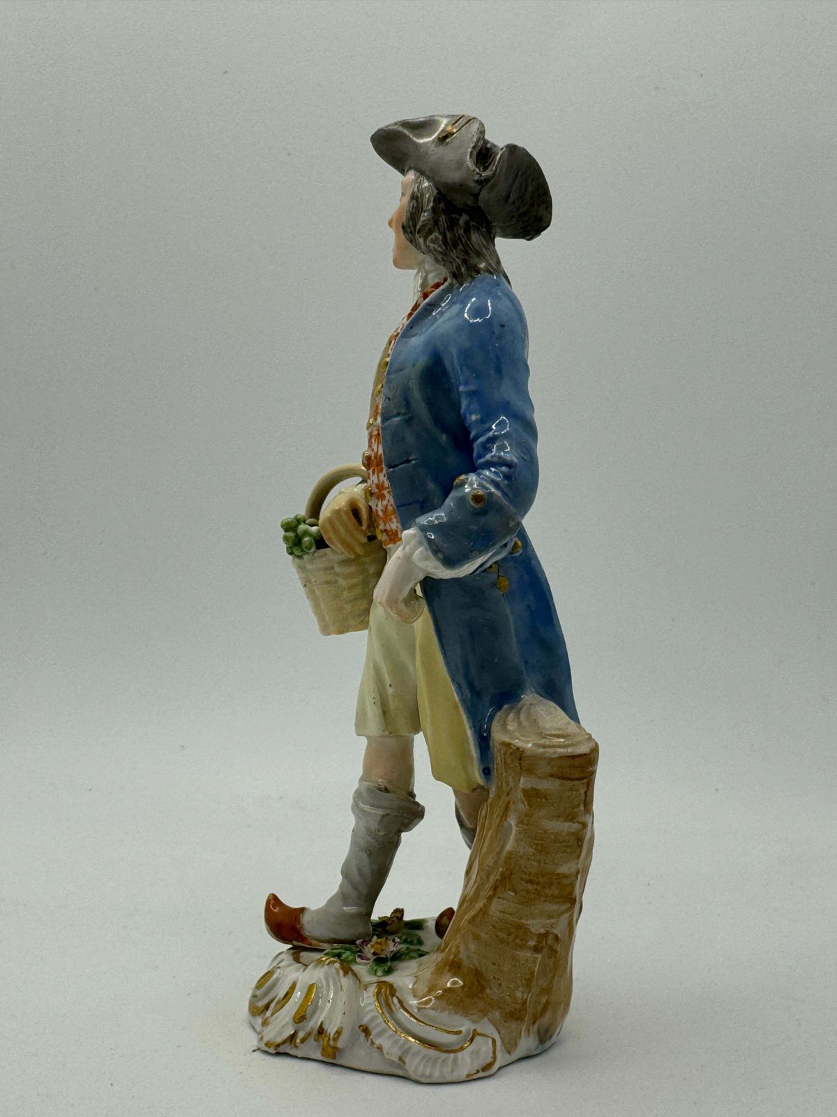 18th Century Meissen Figure 'Street Trader Selling Grapes' photo for sale