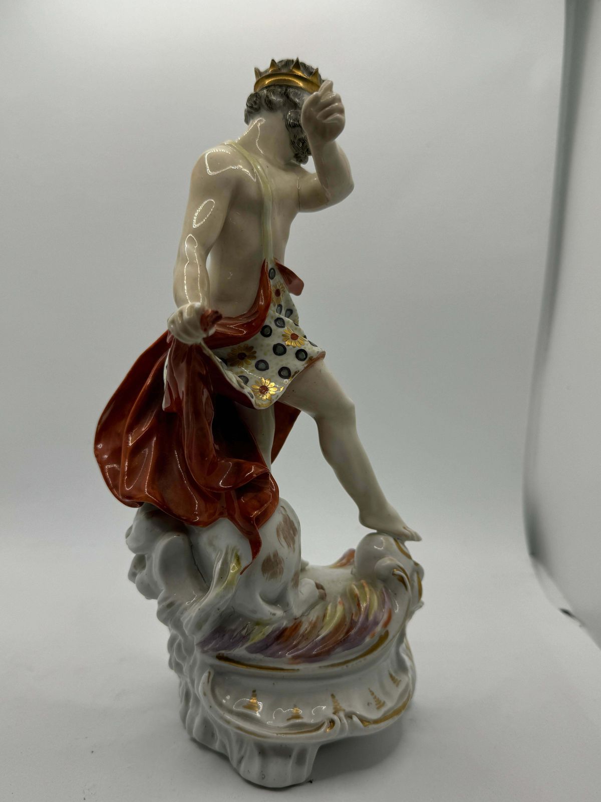 photo furniture 18th Century Derby Porcelain Figure Group Of Pluto And Cerberus