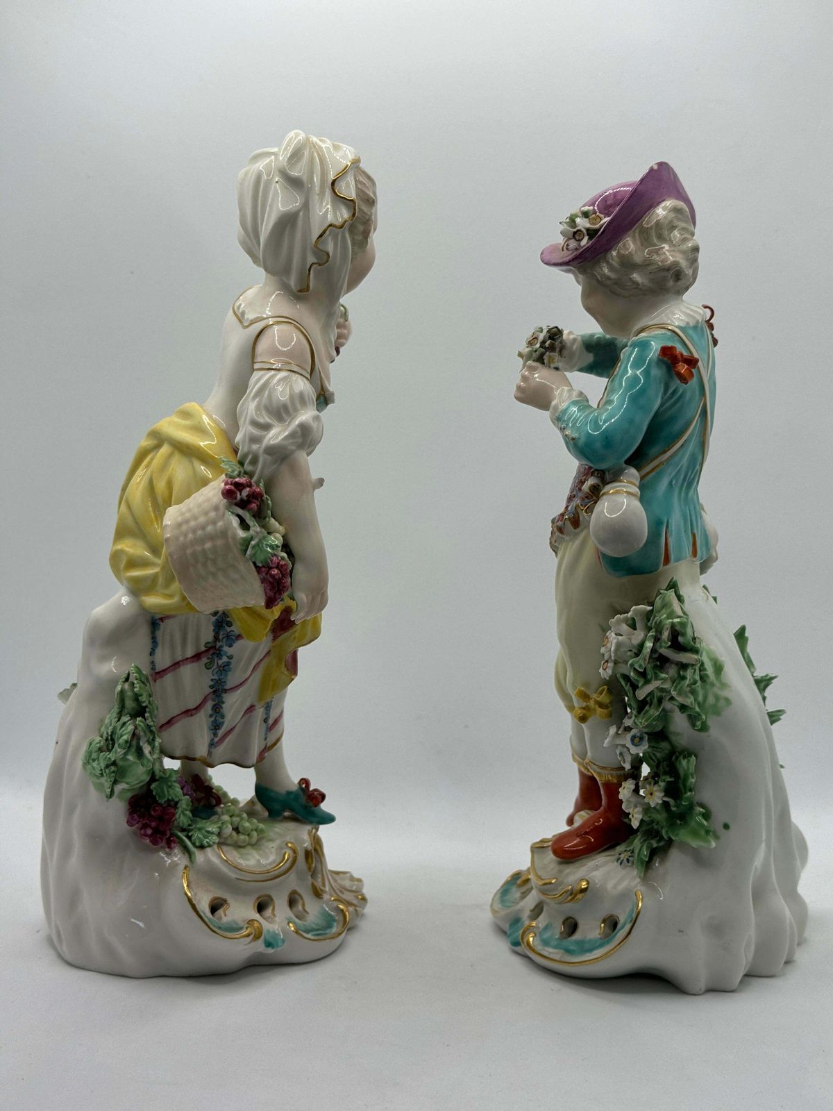Pair Of 19th Century Samson Derby Figures Of Autumn & Spring photo buy