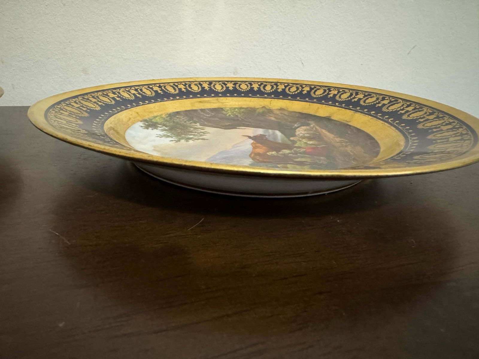 photo furniture Pair Of Early 19th Century Darte Brothers Porcelain Plates