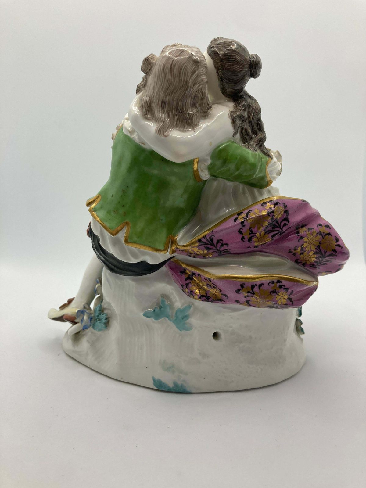 18th Century Meissen Porcelain Figurine, 'Pair Of Lovers',  Model No 571 photo vinterior