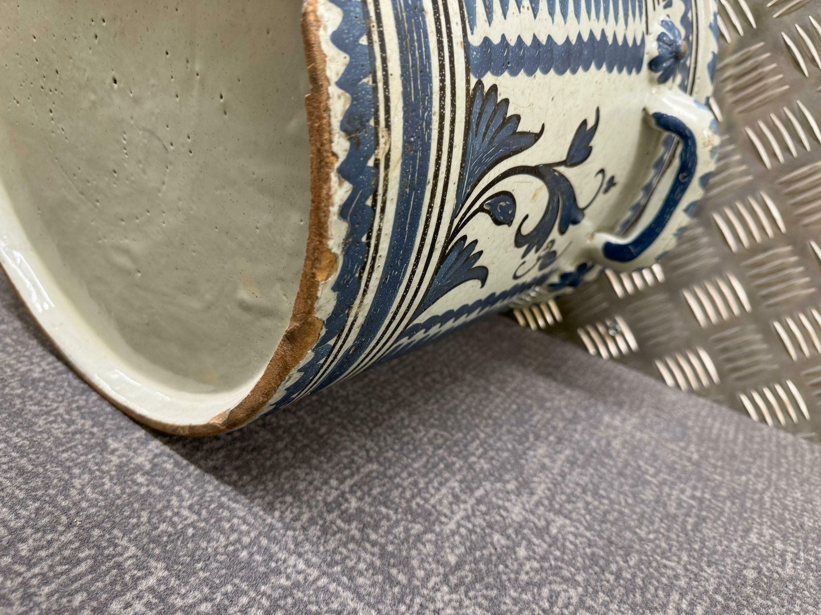 18th Century Nevers Faience 'Pot A Oranger' photo buy