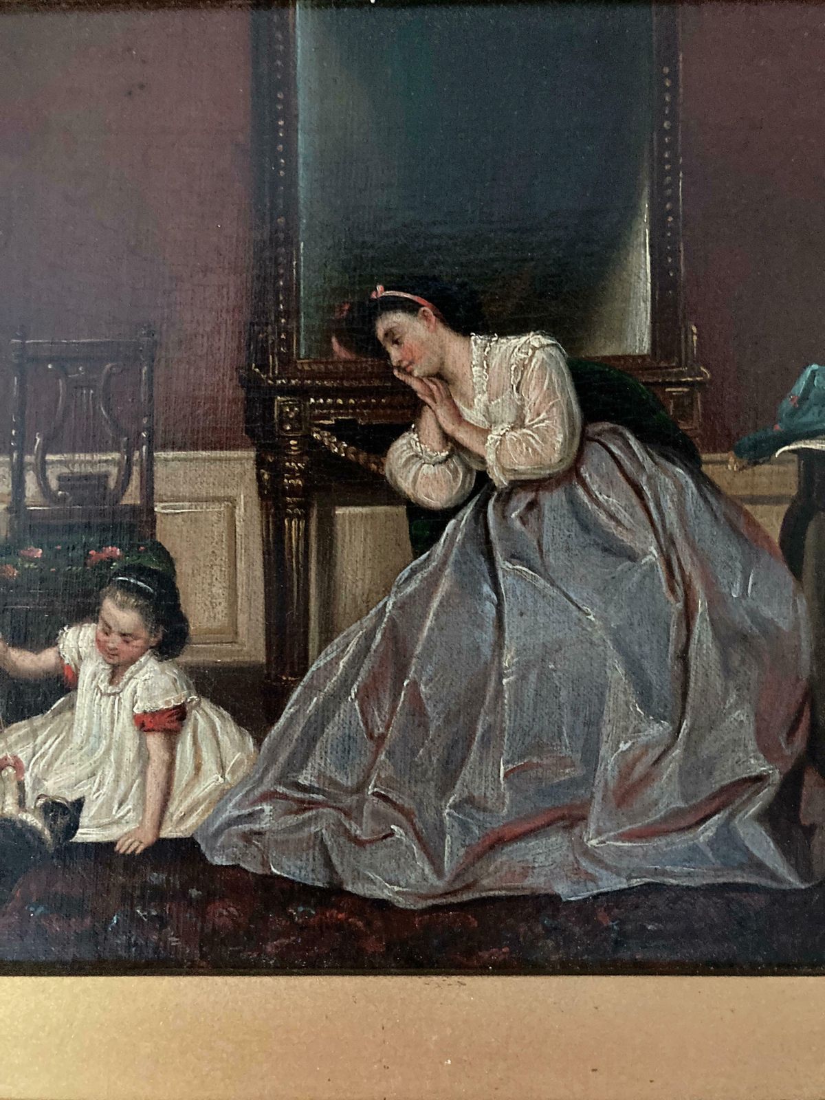 Pair Of 19th Century School, Oil On Canvas, Conversation Pieces photo 2500.0