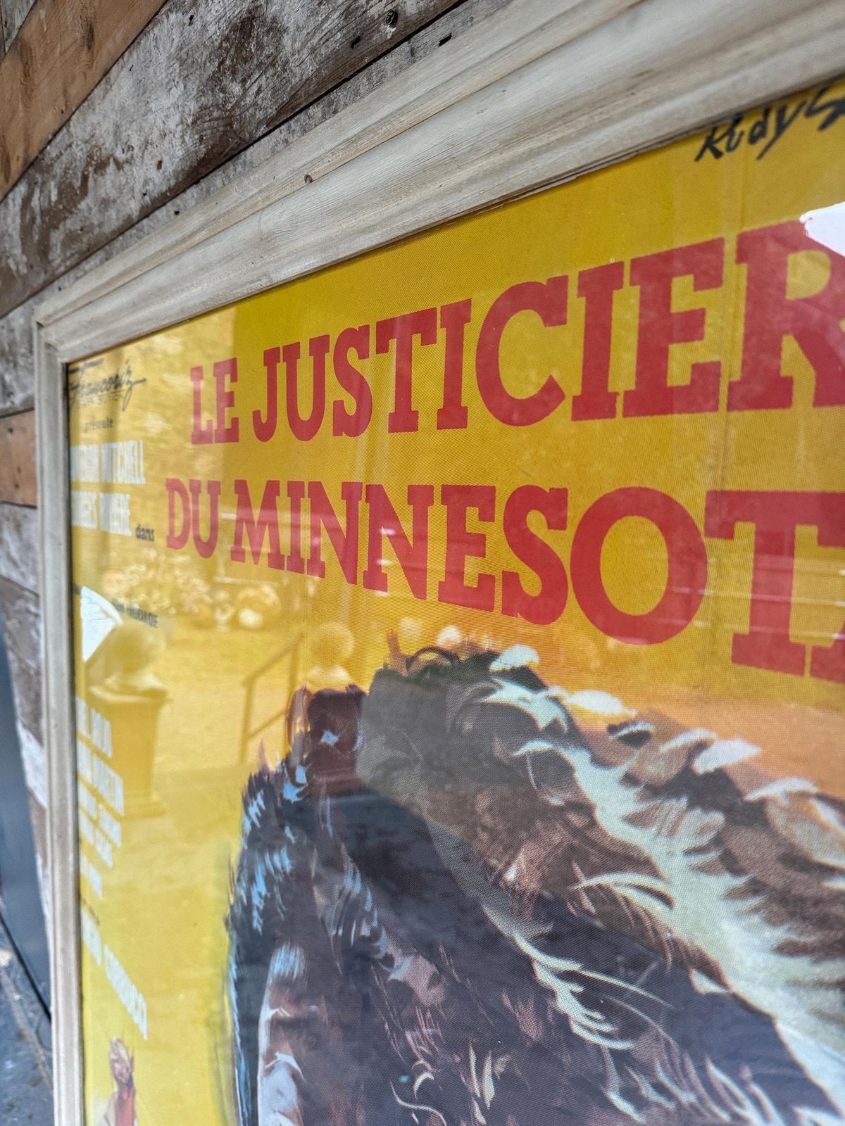 Fabulous Vintage French Film Poster photo furniture