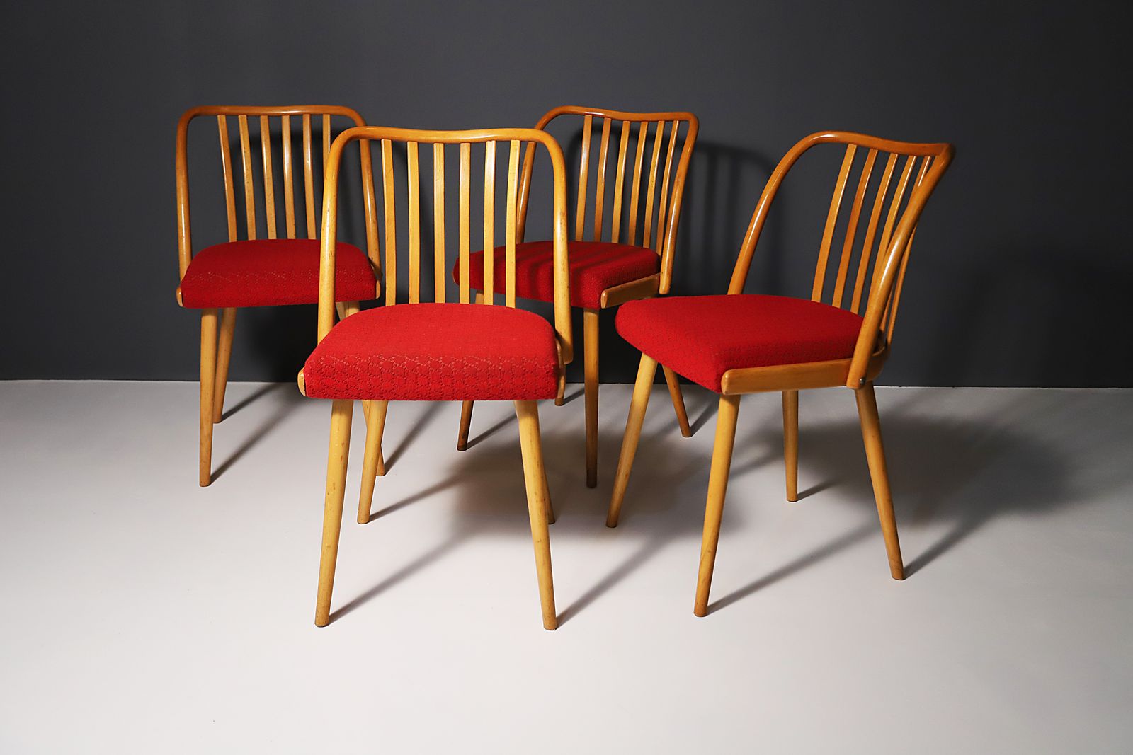 Mid Century Dining Chairs By Antonín šuman, 1960s, Set Of 4