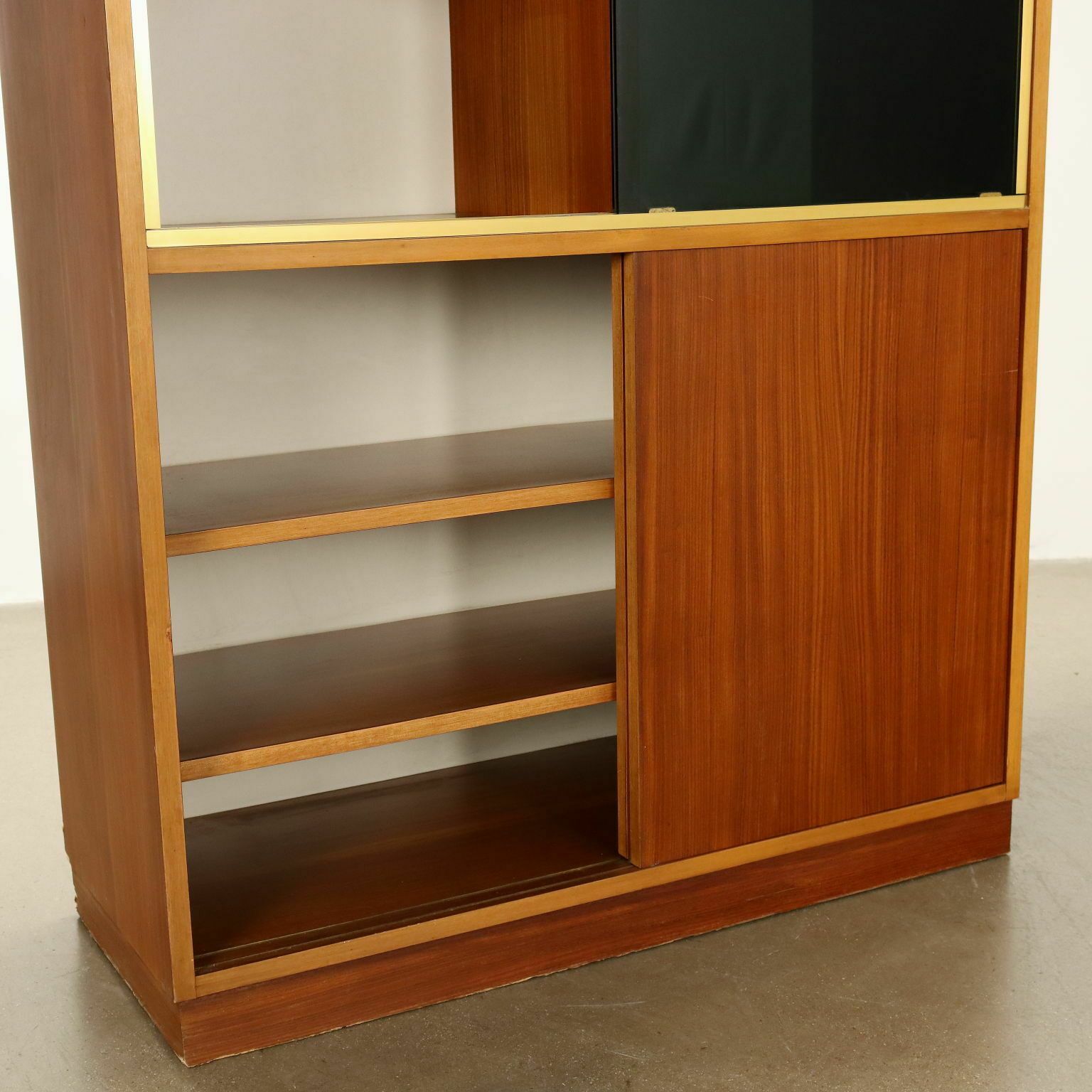 Vintage 1960s Cabinet Aluminium Mahogany Veneer photo 460.0
