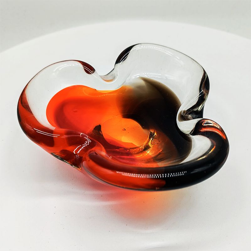 1960s Ashtray Or Catch All In Murano Glass By Flavio Poli For Seguso. Made In Italy. photo for sale