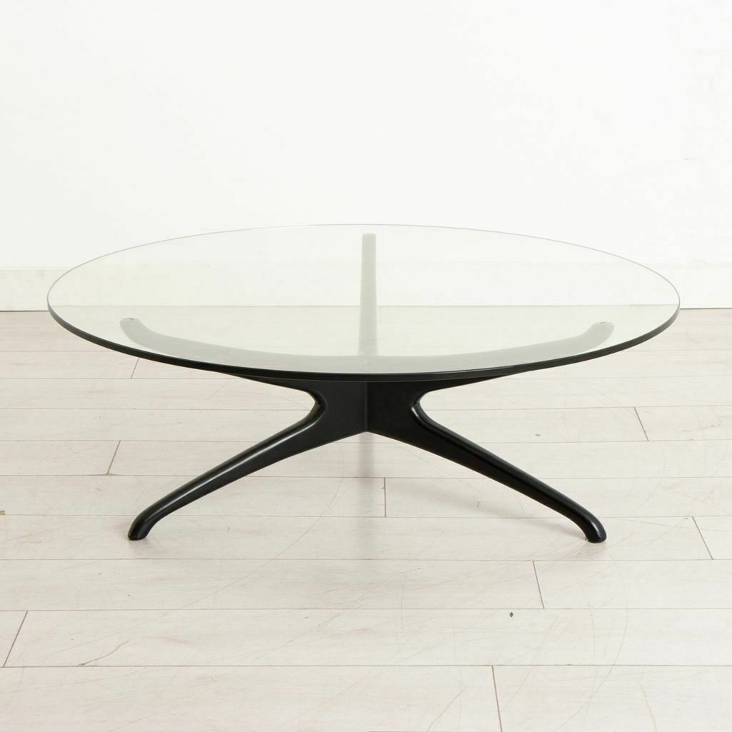 Midcentury Tri Symmetrical Coffee Table By Vladimir Kagan, USA C.1950 photo furniture