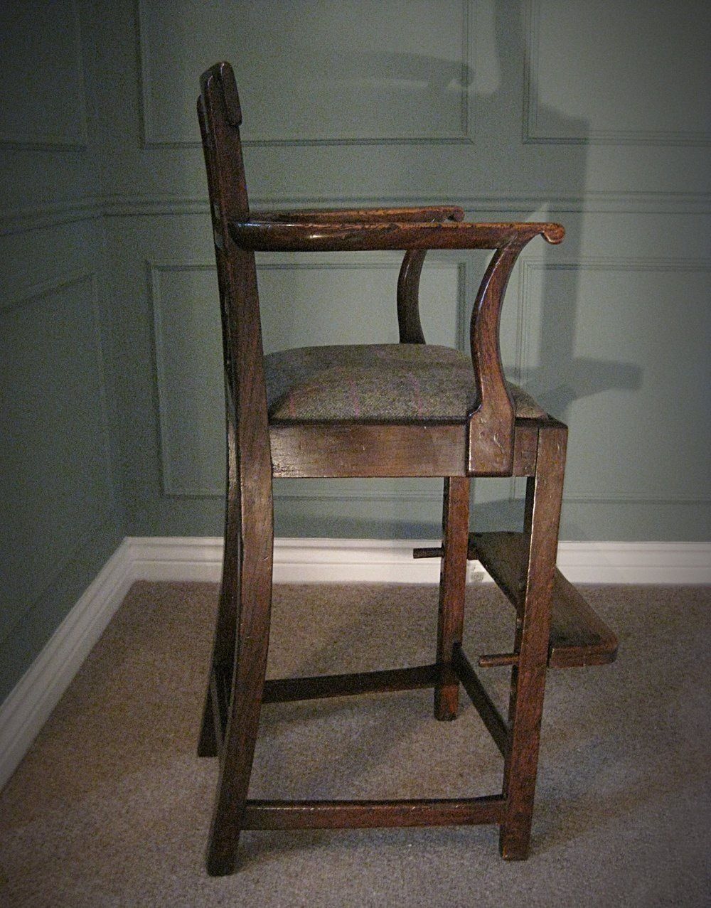 Elm Georgian Child’s High Chair photo Furniture