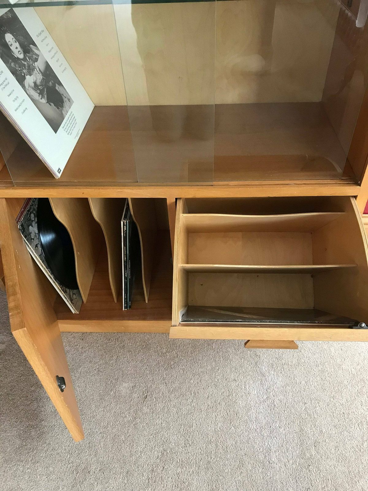 The Criterion Vinyl Record Cabinet/Bookcase By Phoenix Gallery 1960’s photo furniture