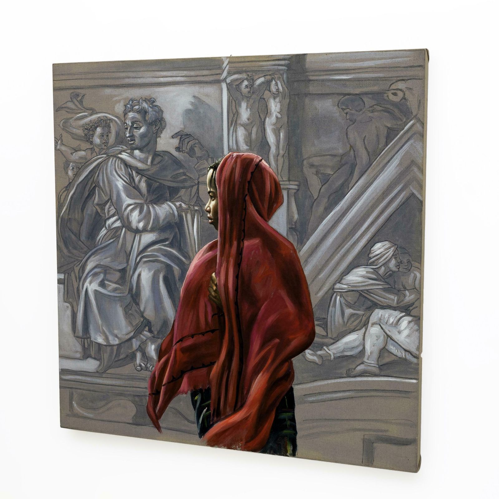 Oil On Canvas "Untitled" Unique Work By Ali Hassoun, Year 2003 photo for sale
