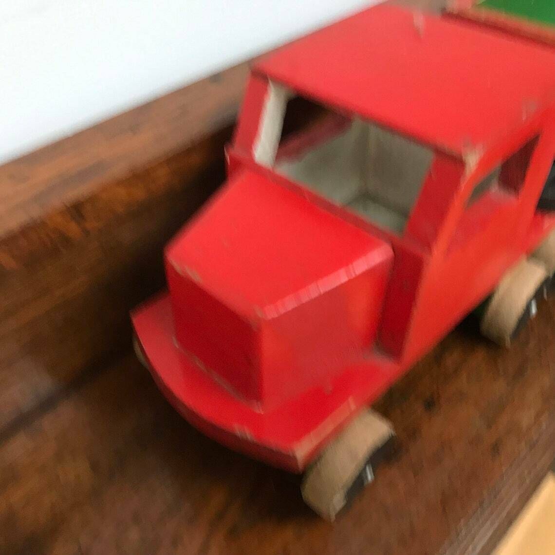 Folk Art Shed Made Toy Articulated Tipper Truck From Belgium photo 71.0