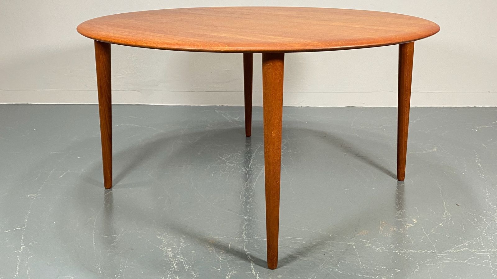 Solid Circular Teak Coffee Table By Hvidt & Mølgaard Nielsen For France And Søn photo furniture