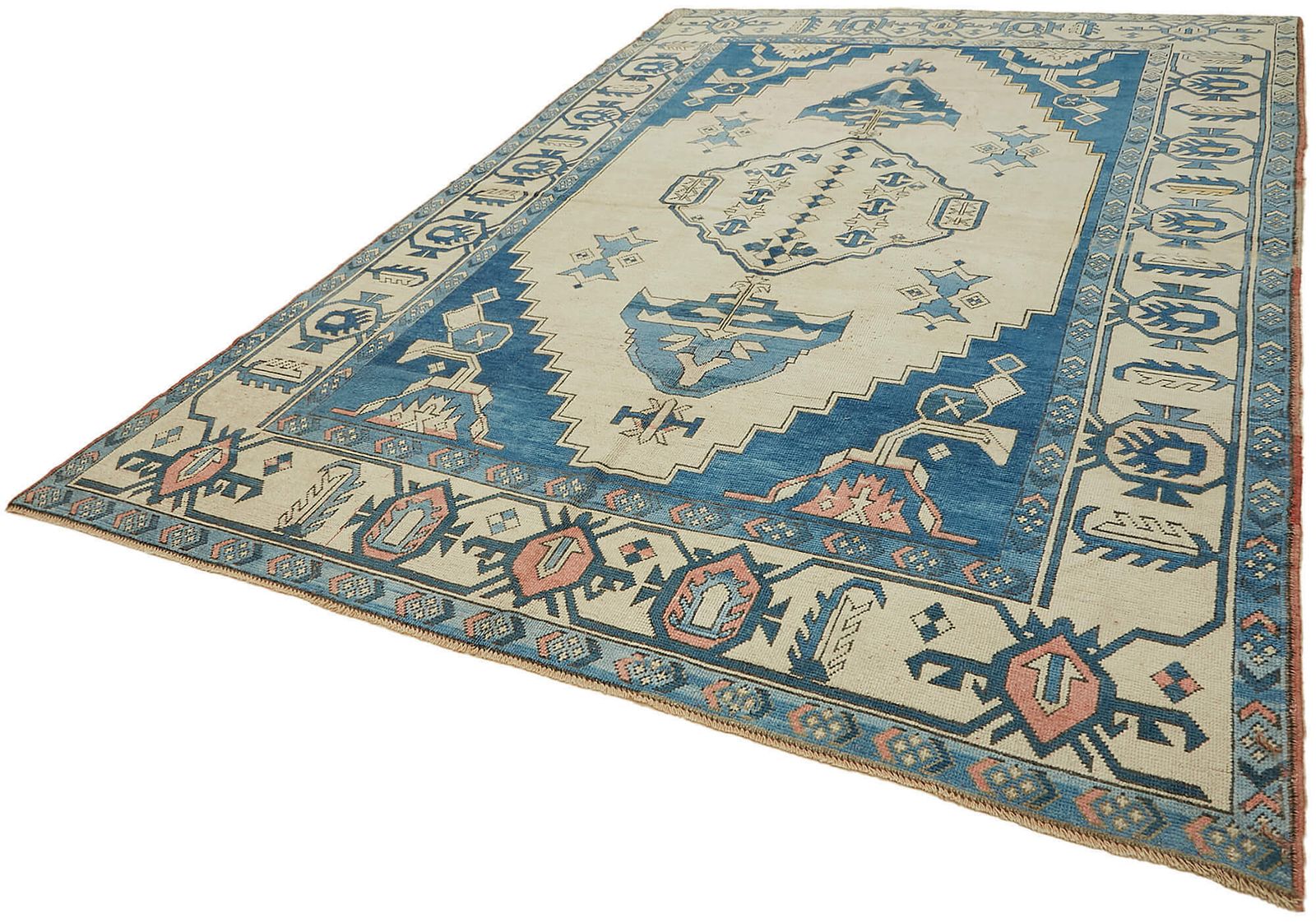 Handmade Turkish Vintage Large Area Rug 240 Cm X 357 Cm photo for sale
