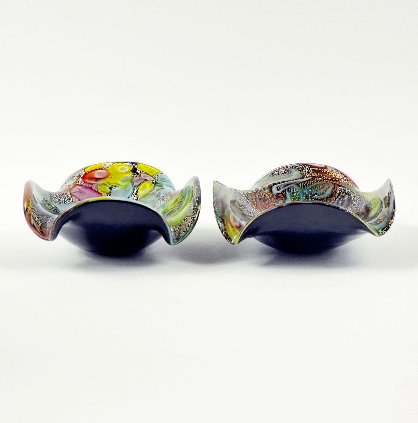 Pair Of Mid Century Murano Glass Bowls By Dino Martens For Avem (Italy, 1950s/1960s) photo Home Decor