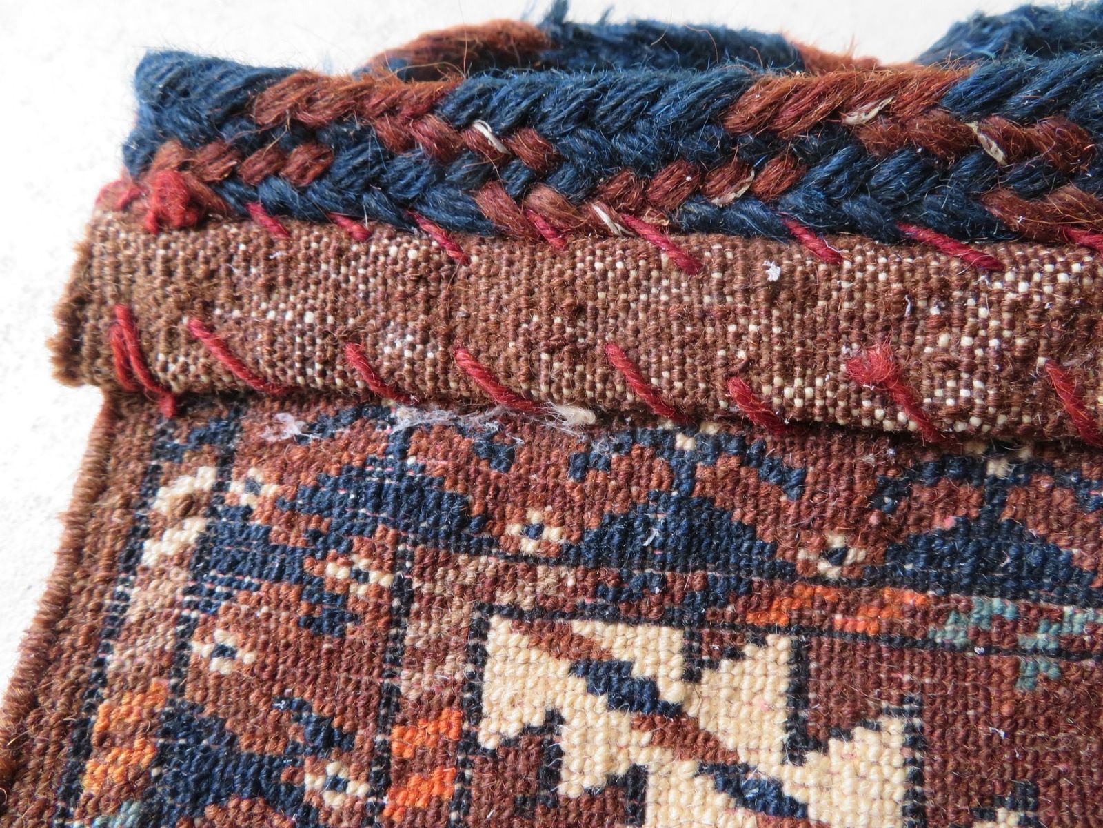 photo for sale Scarce Antique Yomut Turkmen Uk Ok Bash (Tent Pole Bag), Turkmenistan, Central Asia.Circa 1900.