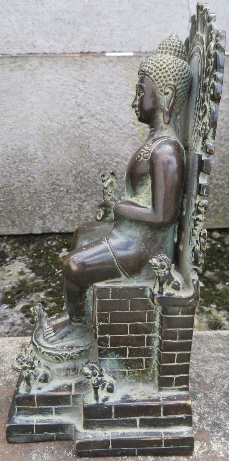photo buy A Copper Alloy Seated Figure Of Buddha In The European Fashion. Indonesian Archipelago,Central Java. Circa Early 15th Century..