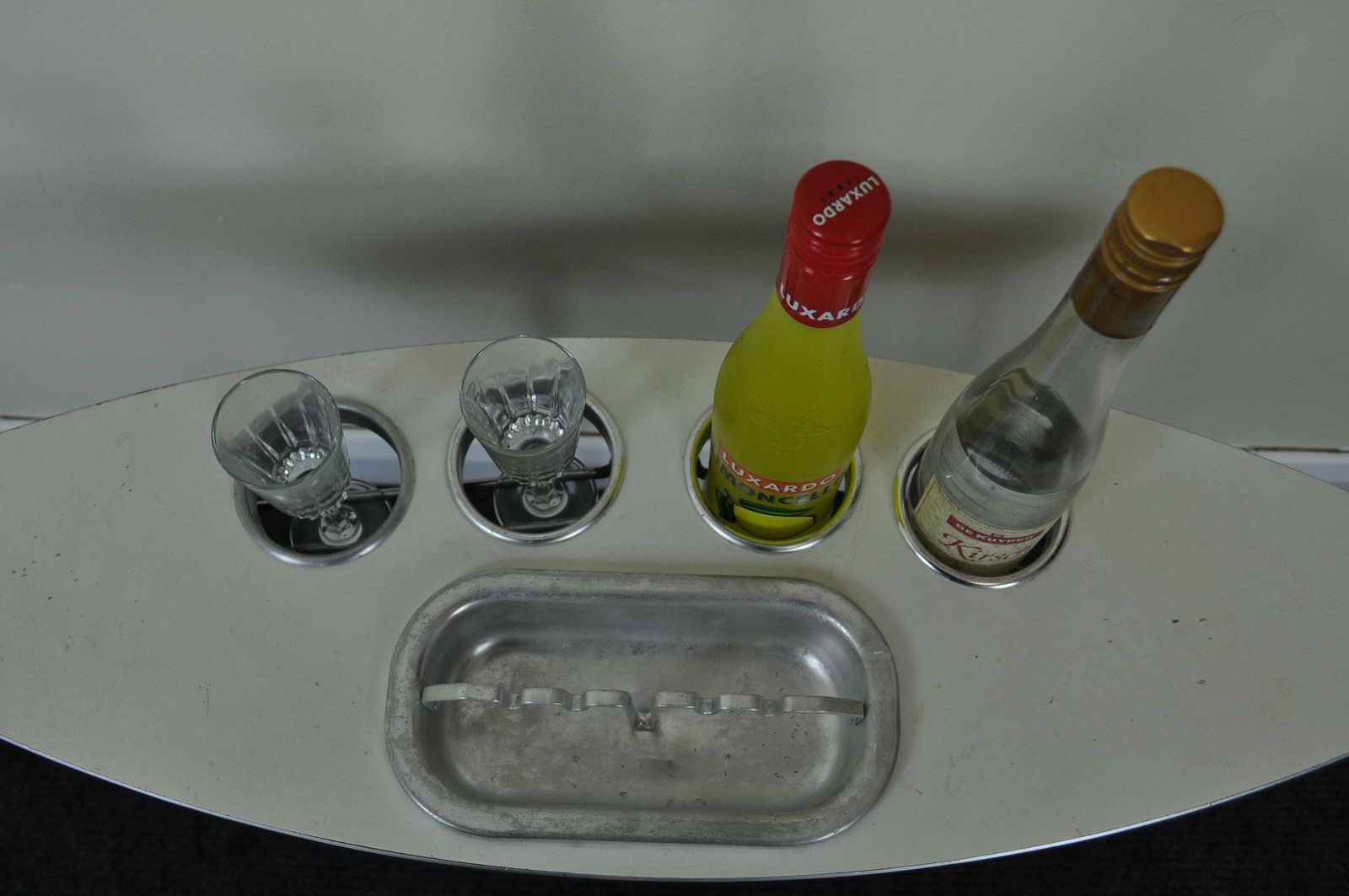 Vintage Bowling Alley Drinks/Smokers Stand Now Ideal As A Cocktail Mixing Table With Bottle/Glass Holders And Ice Tray photo furniture