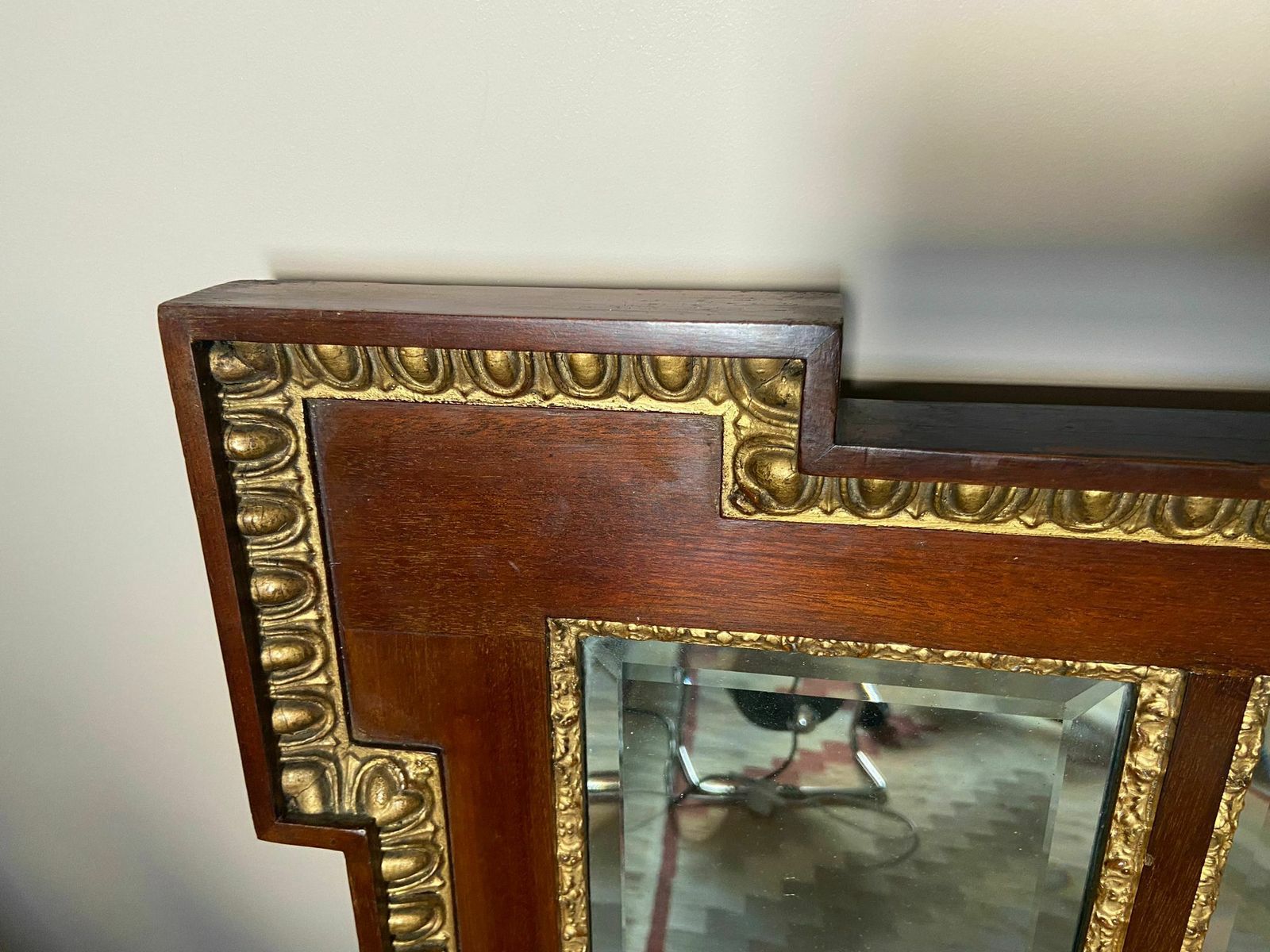 Victorian Mahogany Mirror photo Home Decor