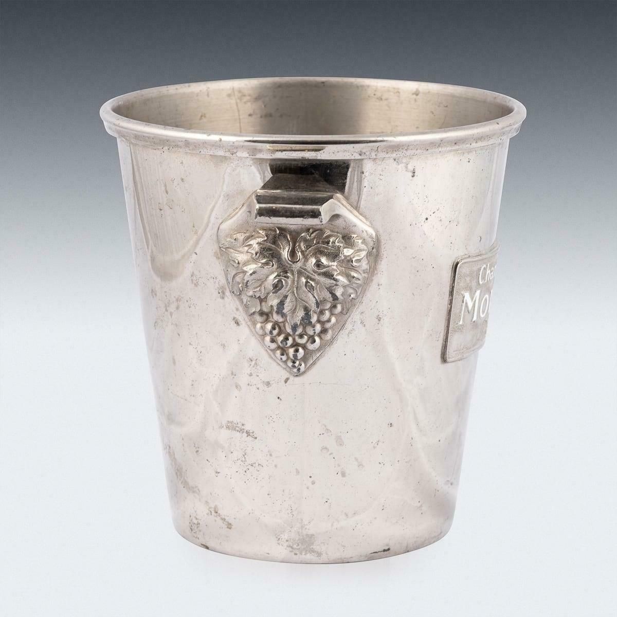 Vintage 20thc French Silver Plated Morlant Reims Champagne / Wine Cooler C.1930 photo 595.0