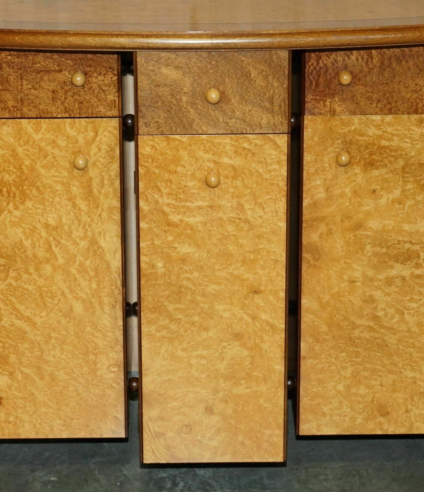 Stunning Burr Maple & Thuya Wood Andrew Vara Art Deco Sculptural Sideboard photo buy
