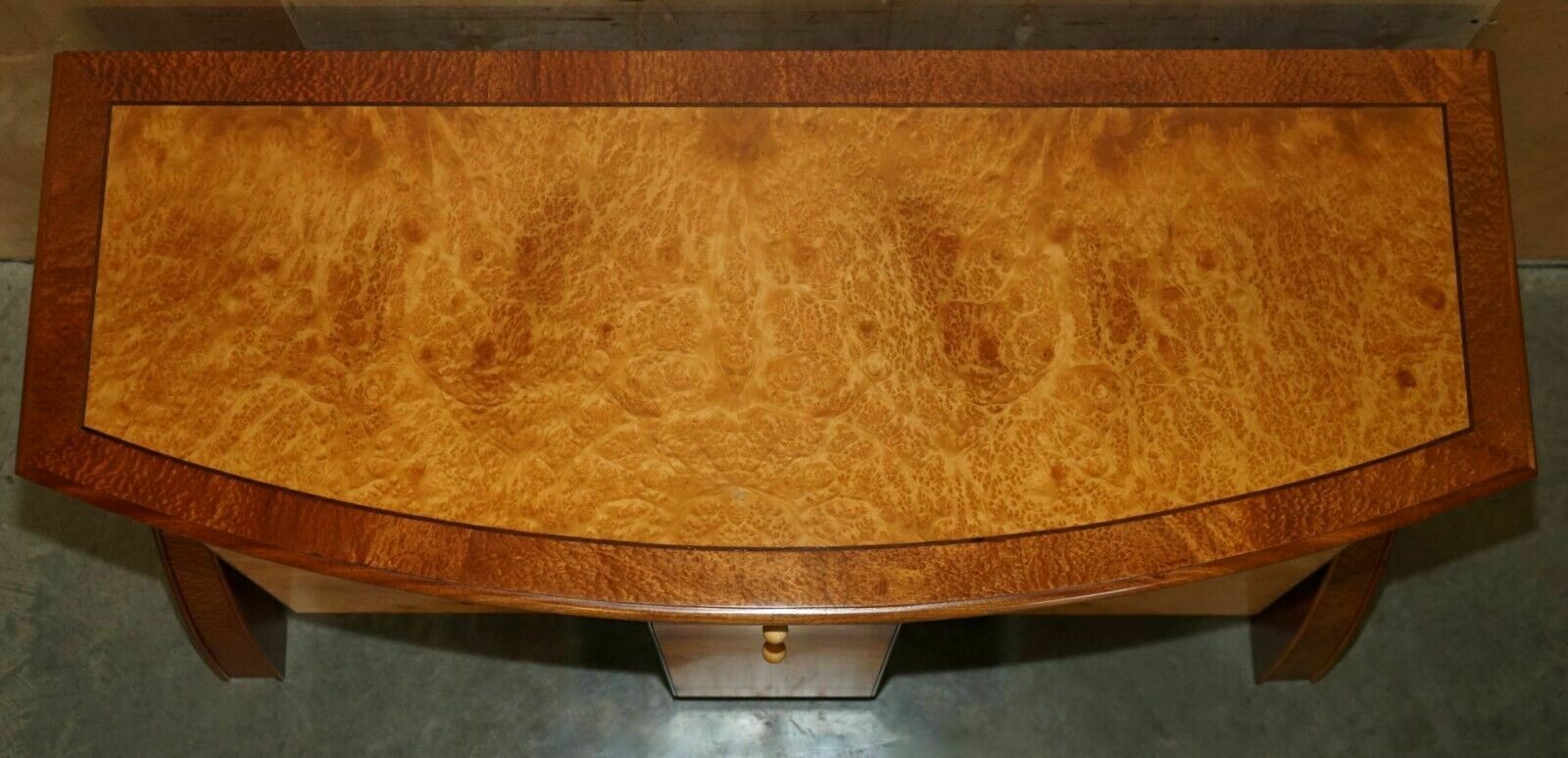 photo for sale Stunning Burr Maple & Thuya Wood Andrew Vara Art Deco Sculptural Sideboard