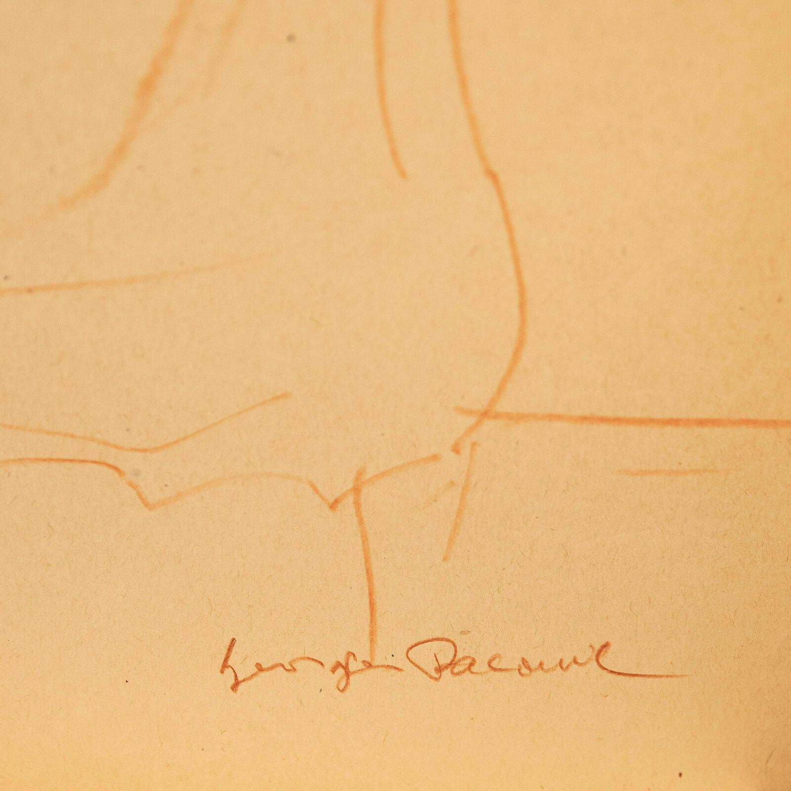 Georges Pacouil (1903 1996) Mid 20th Century Pastel, Nude In Chair photo Art