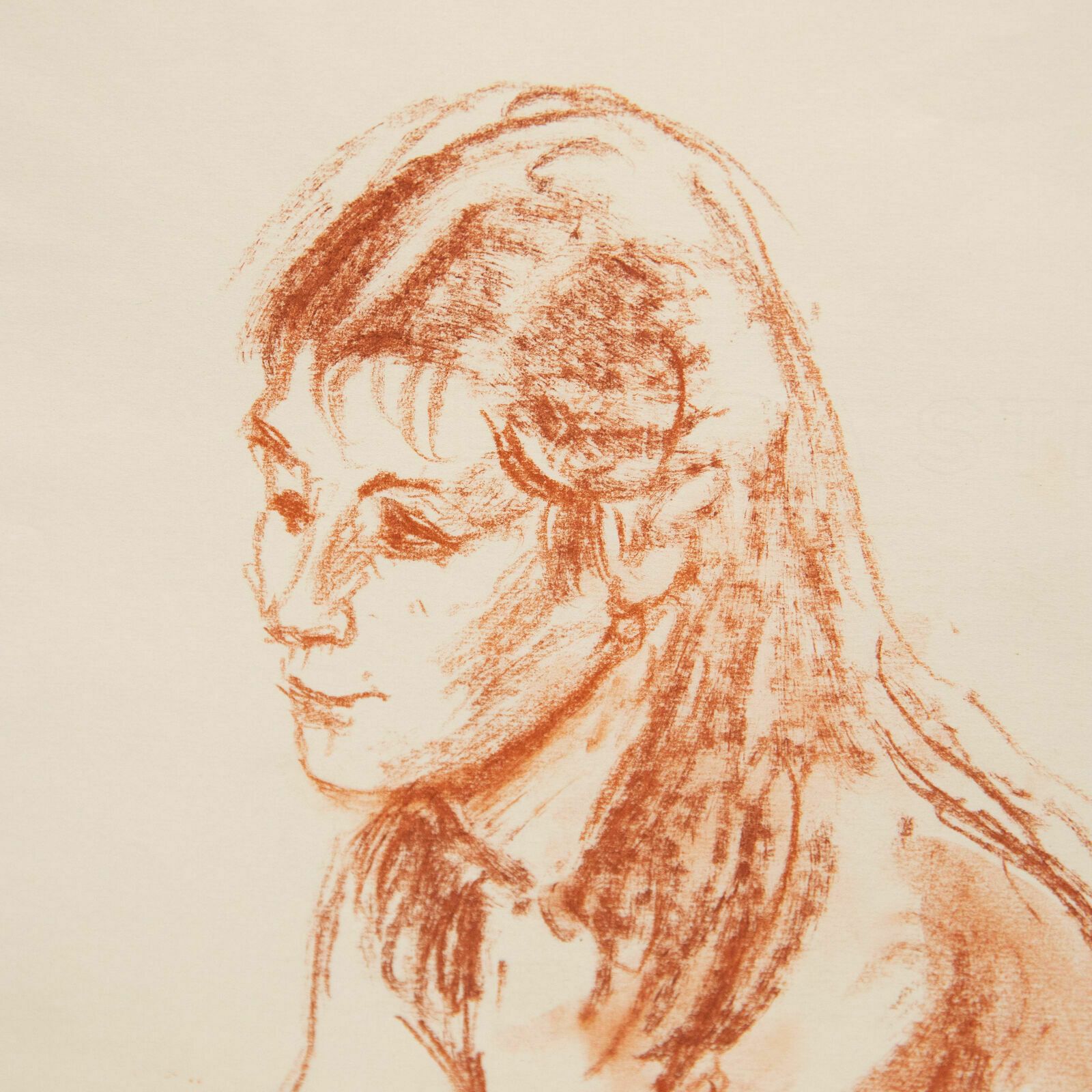 Georges Pacouil (1903 1996) Mid 20th Century Pastel, Seated Model II photo for sale