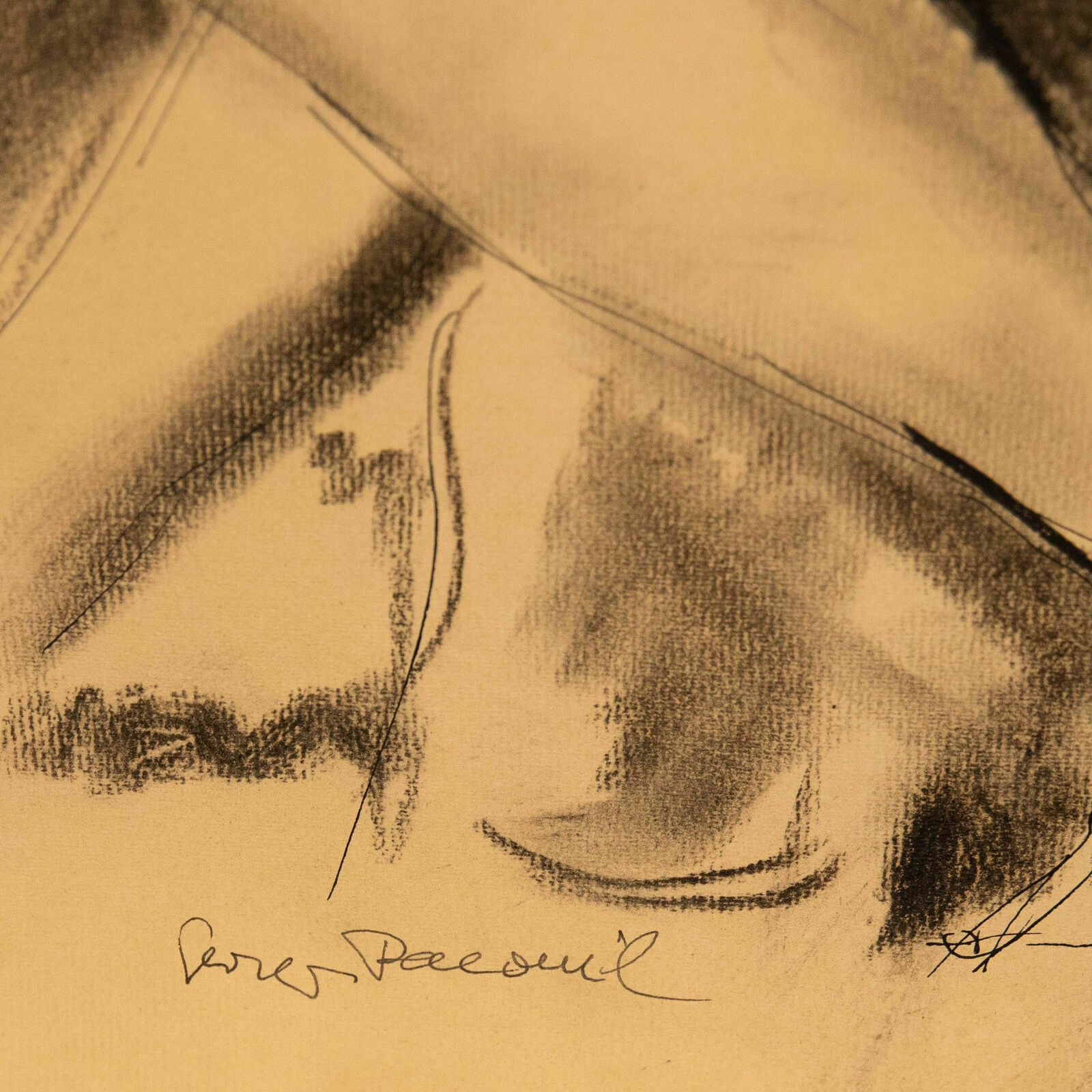 Georges Pacouil (1903 1996) Mid 20th Century Charcoal Drawing, Nude III photo Art