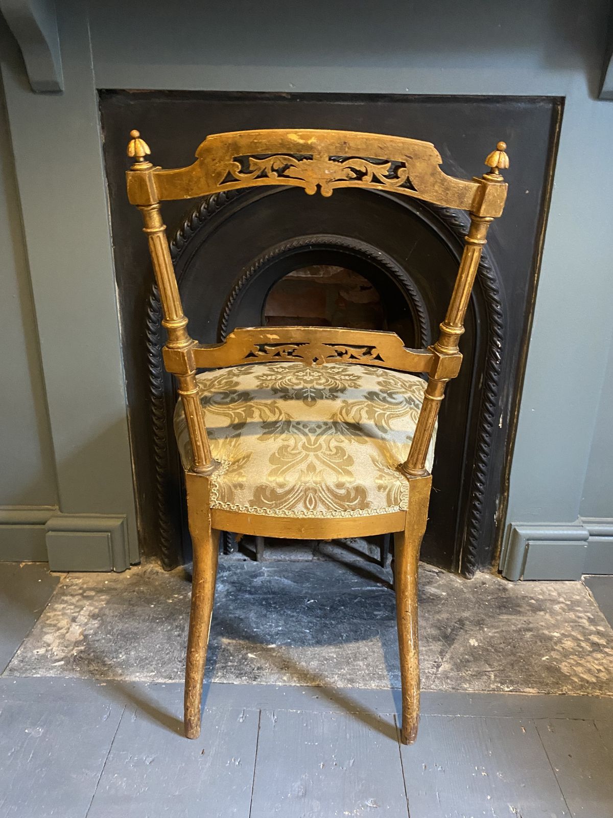 Furniture A Pair Of French 19th Century Gilded Chairs photo