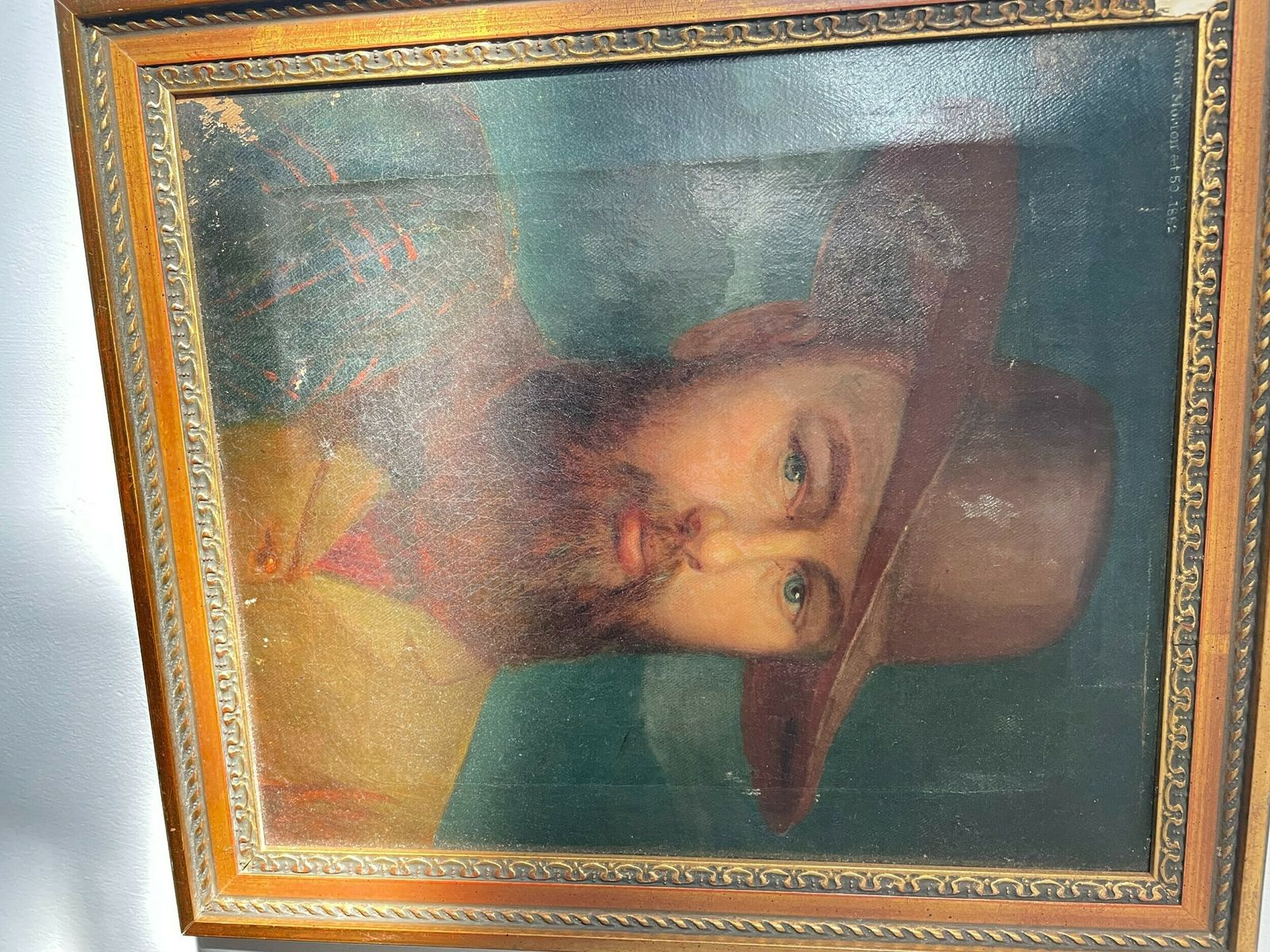 19th Century Portrait Painting Of William Morton Civil Engineer photo for sale