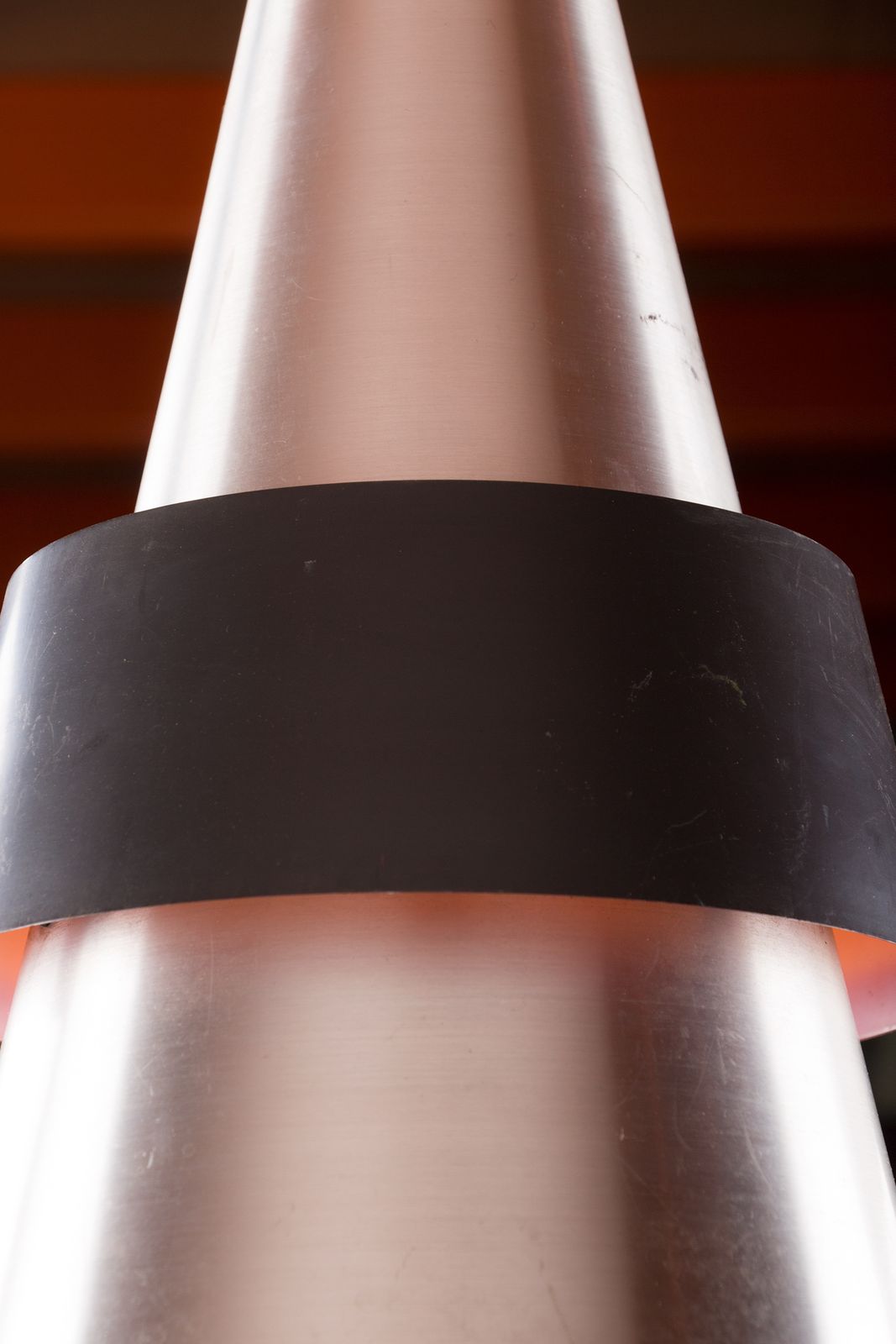 photo for sale Large Danish Aluminum Pendant Light, Corona Model By Jo Hammerborg For Fog & Mørup 1960.