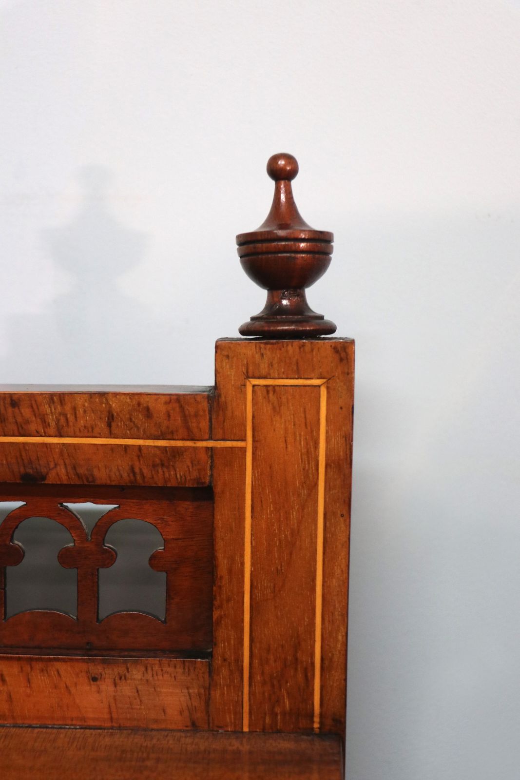 A Lovely Late Victorian Walnut Veneered And Inlaid Display Cabinet. photo vintage