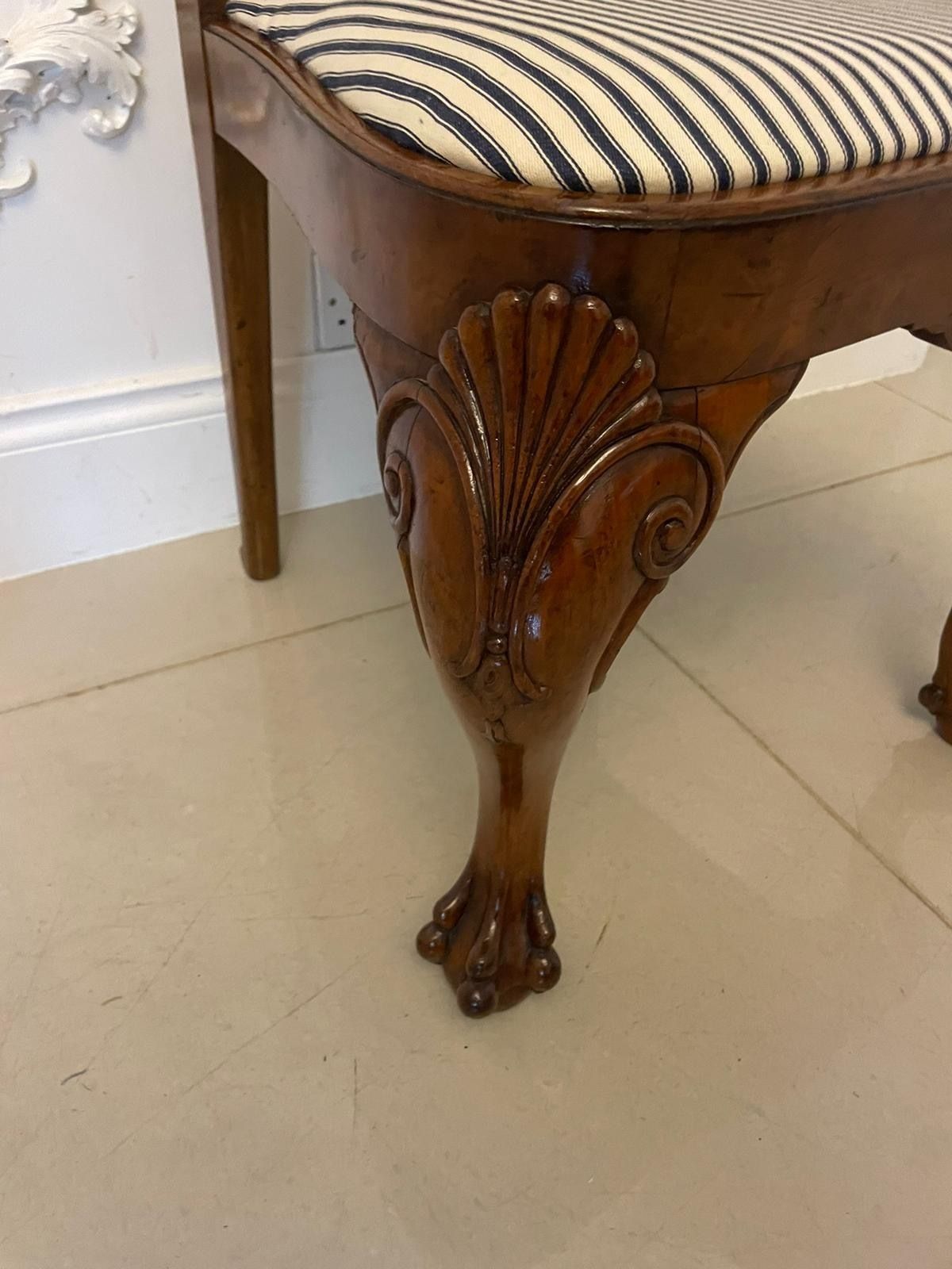 Furniture Outstanding Quality Set Of 12 Antique 19th Century Burr Walnut Dining Chairs photo