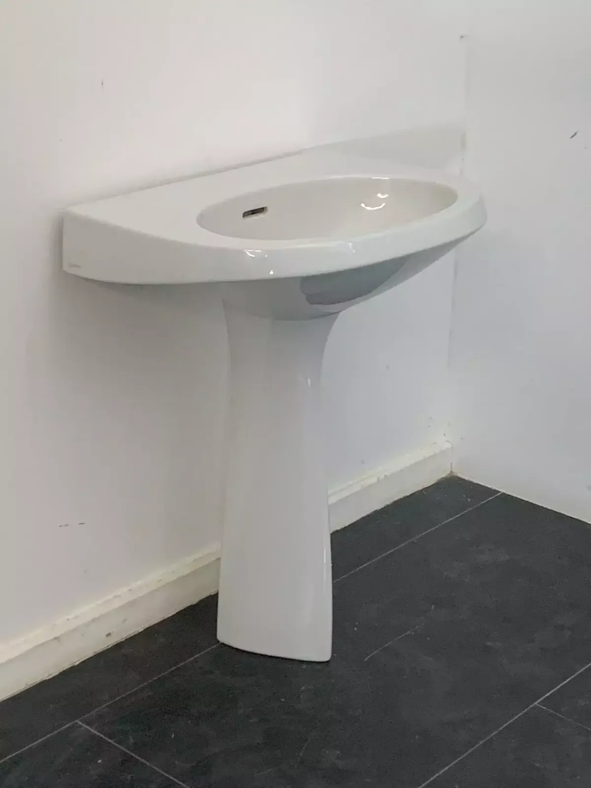Gio Ponti Washbasin With Pedestal For Ideal Standard, 1960s photo 2595.0