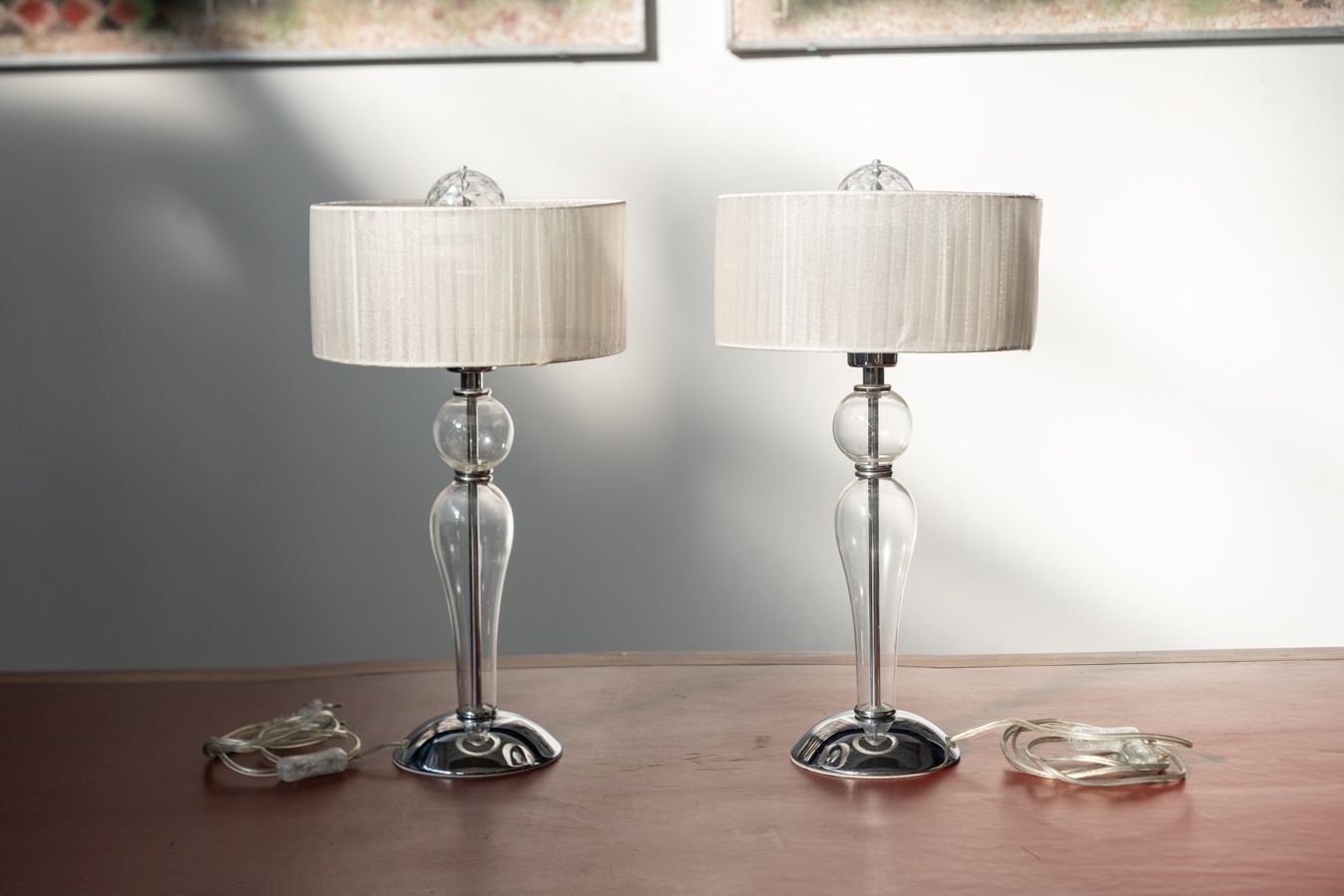 Pair Of Modern Table Lamps By Iderl Lux, 2020 – Elegant Glass Design