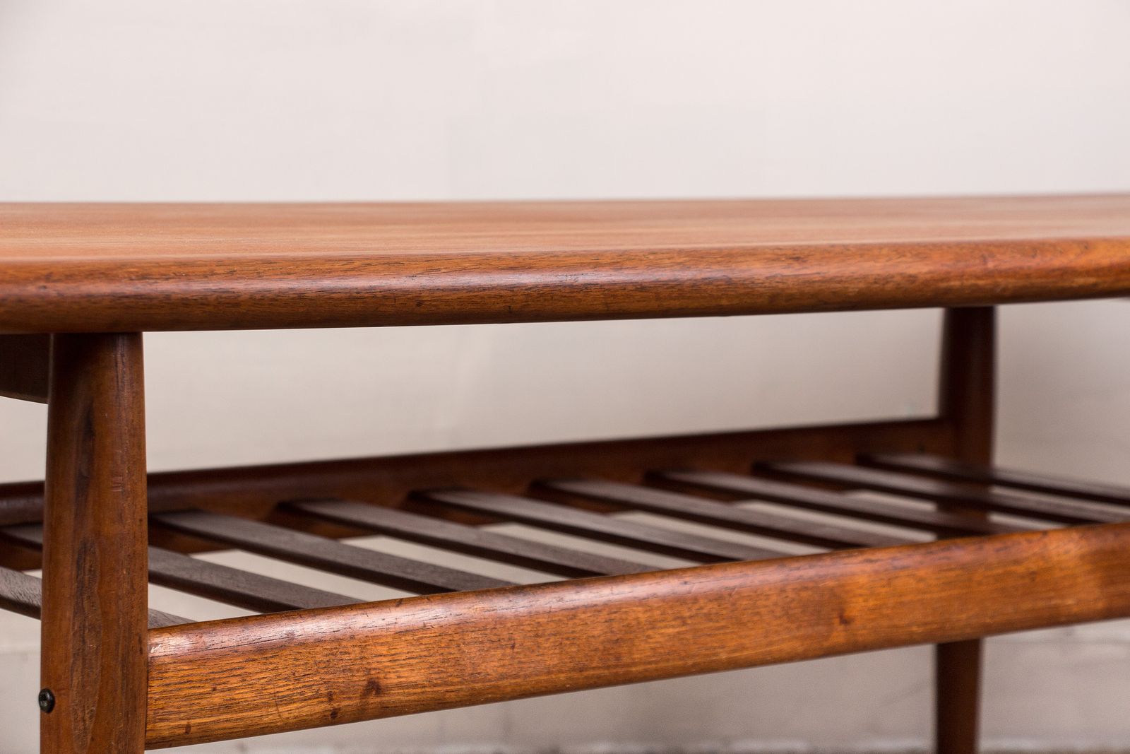 photo furniture Large Danish Teak Coffee Table, Two Tiers, By Grete Jalk For Glostrup Mobelfabrik.