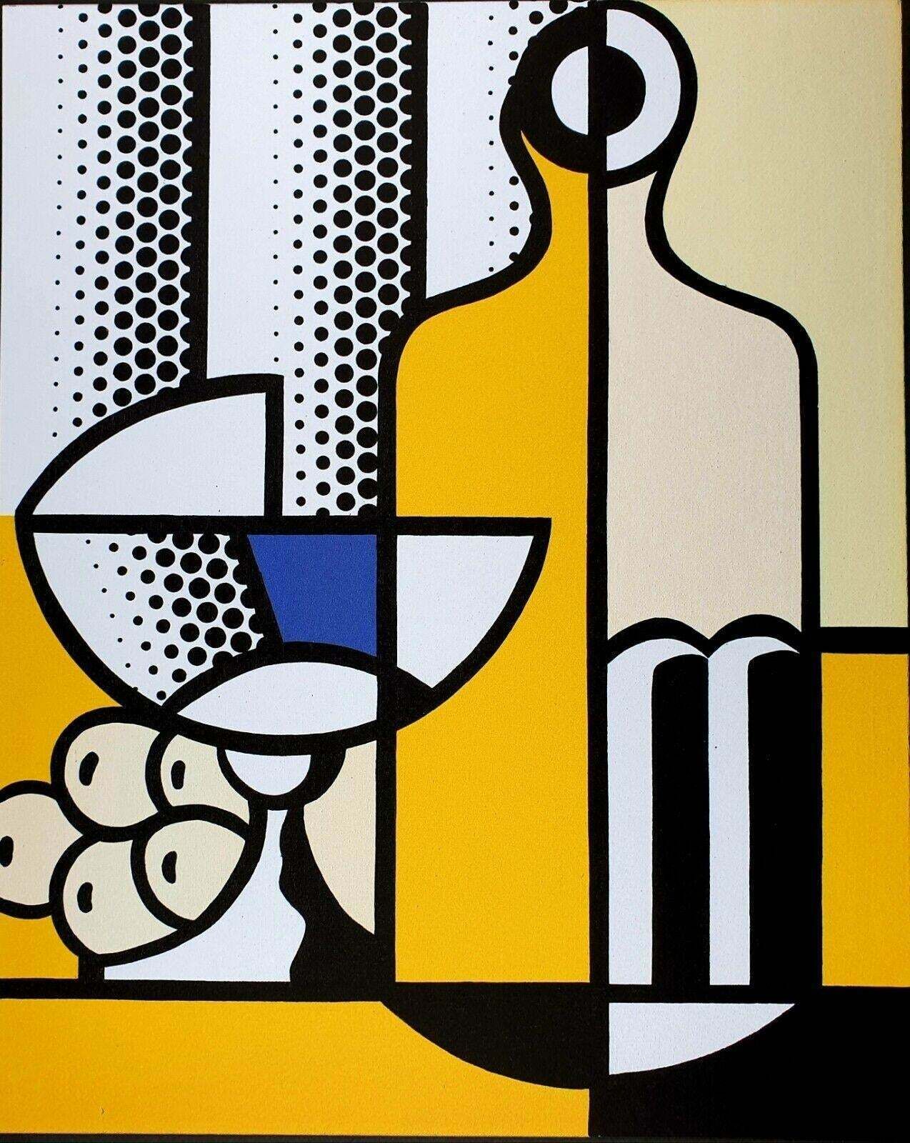 1980s After Roy Lichtenstein "Cubist Still Life" Limited Edition Lithograph photo furniture