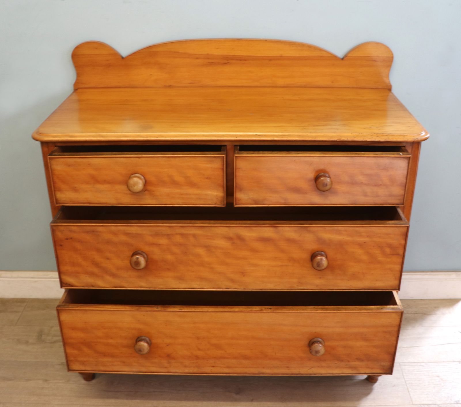 A Lovely Victorian Satin Birch Chest. photo for sale