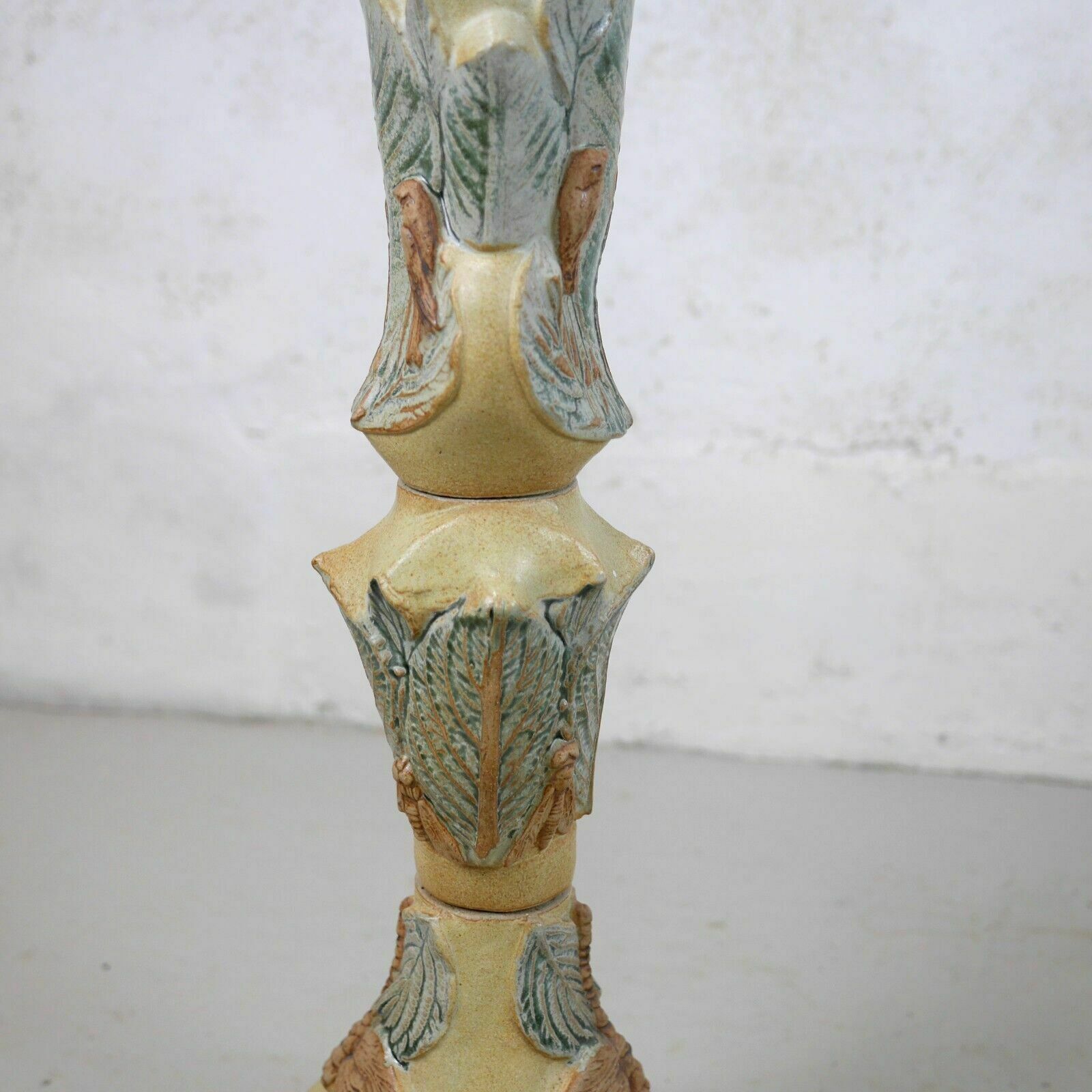 photo furniture Mid Century Bernard Rooke Studio Pottery Totem Floor Lamp Dragon Fly #102666