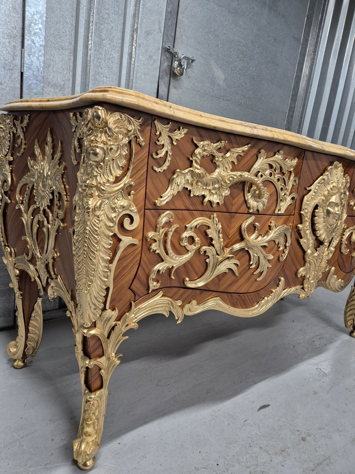 Modern Luxury Chester Of Drawers With Marble Top photo furniture