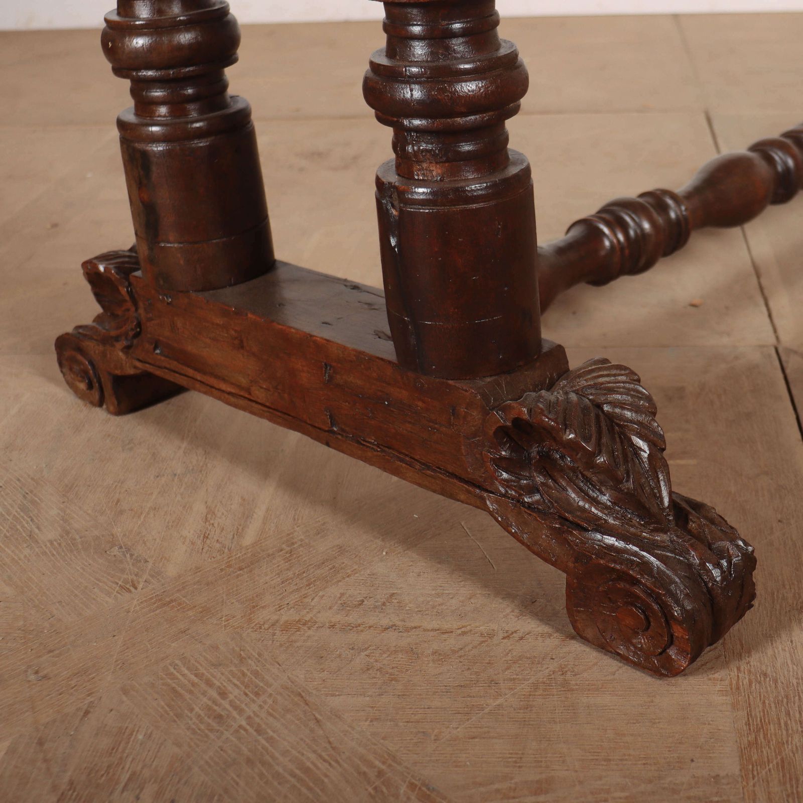 Spanish Walnut Trestle Table, 1700s photo furniture