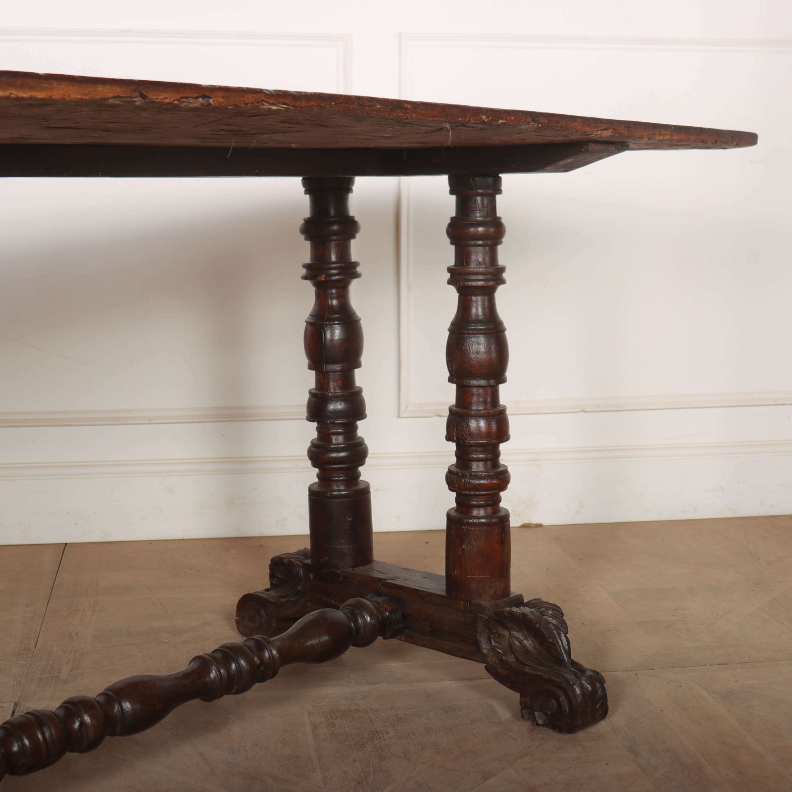 Spanish Walnut Trestle Table, 1700s photo 3420.0