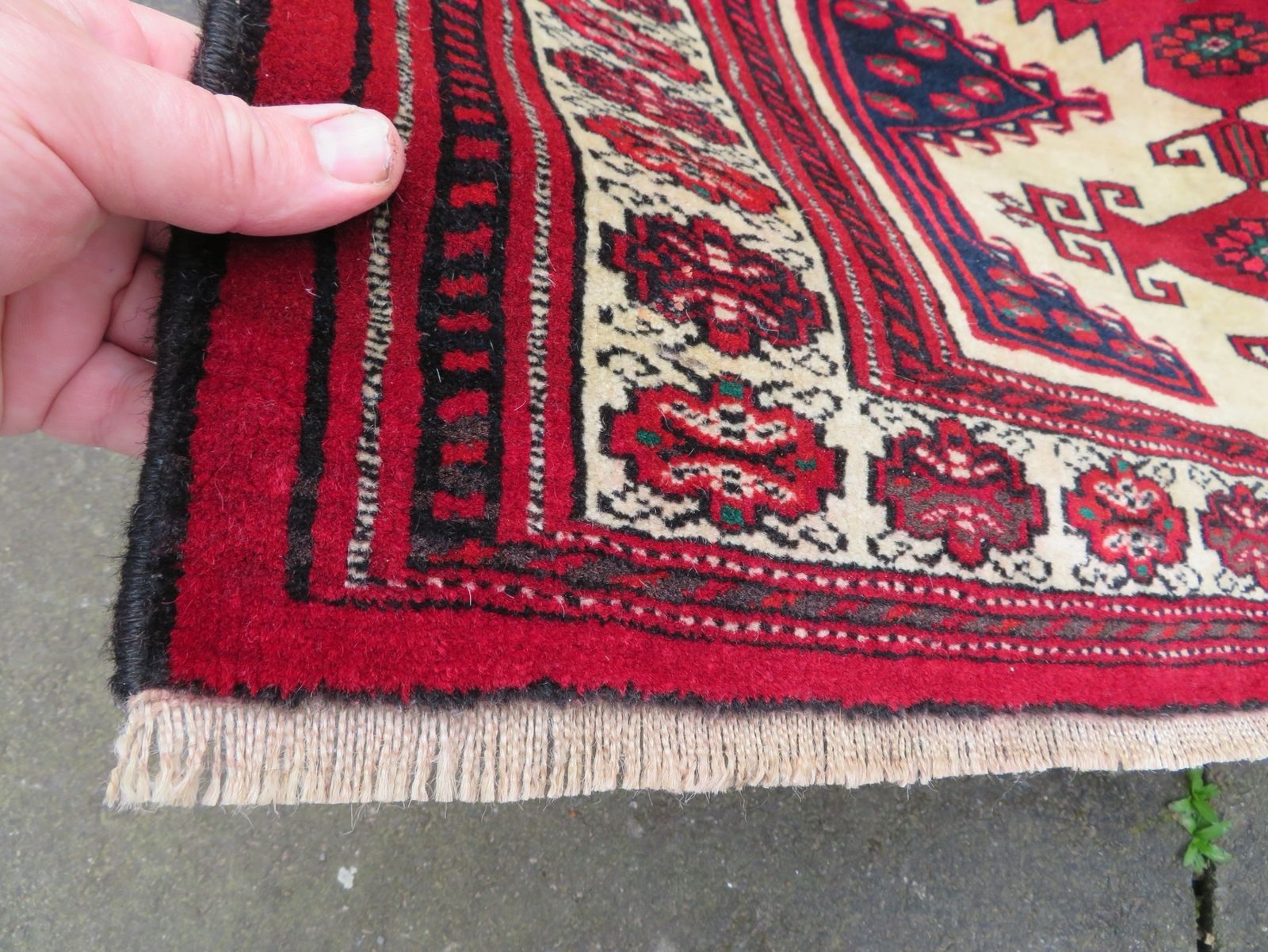 Antique Turkmen Afghan Kizil Ayak Rug. Turkmenistan Or North Afghanistan.Early 20th Century. 133cm X 98cm. photo vinterior
