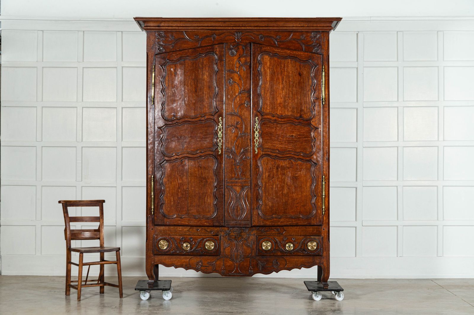 Large 18thc French Oak Armoire photo Furniture