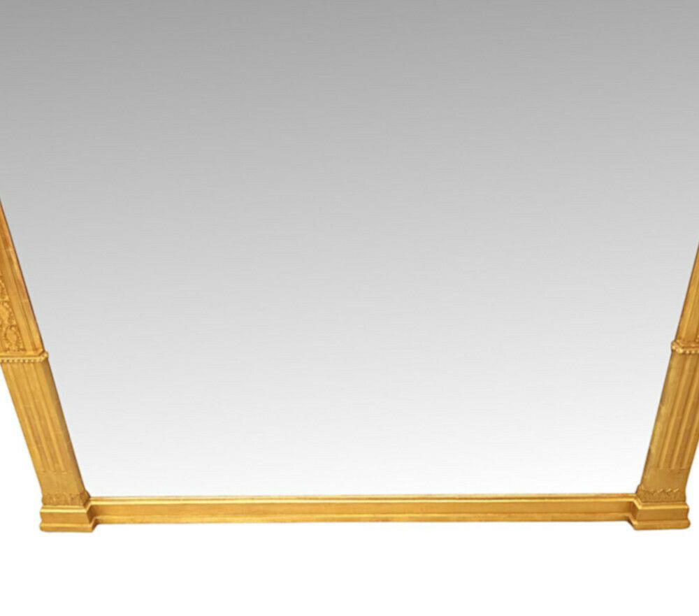 A Very Fine Tall 19th Century Giltwood Hall Mirror In The Adams Design photo for sale