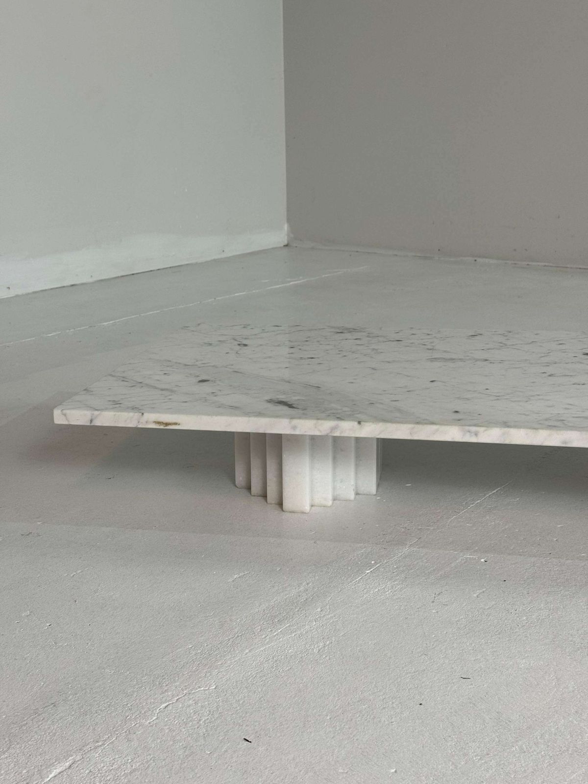 Furniture White Carrara Marble Coffeetable photo