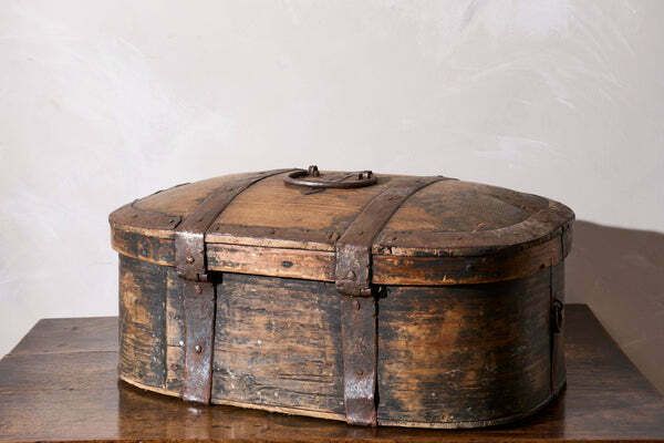 18th Century Swedish Folk Art Marriage Box   Patinated photo buy